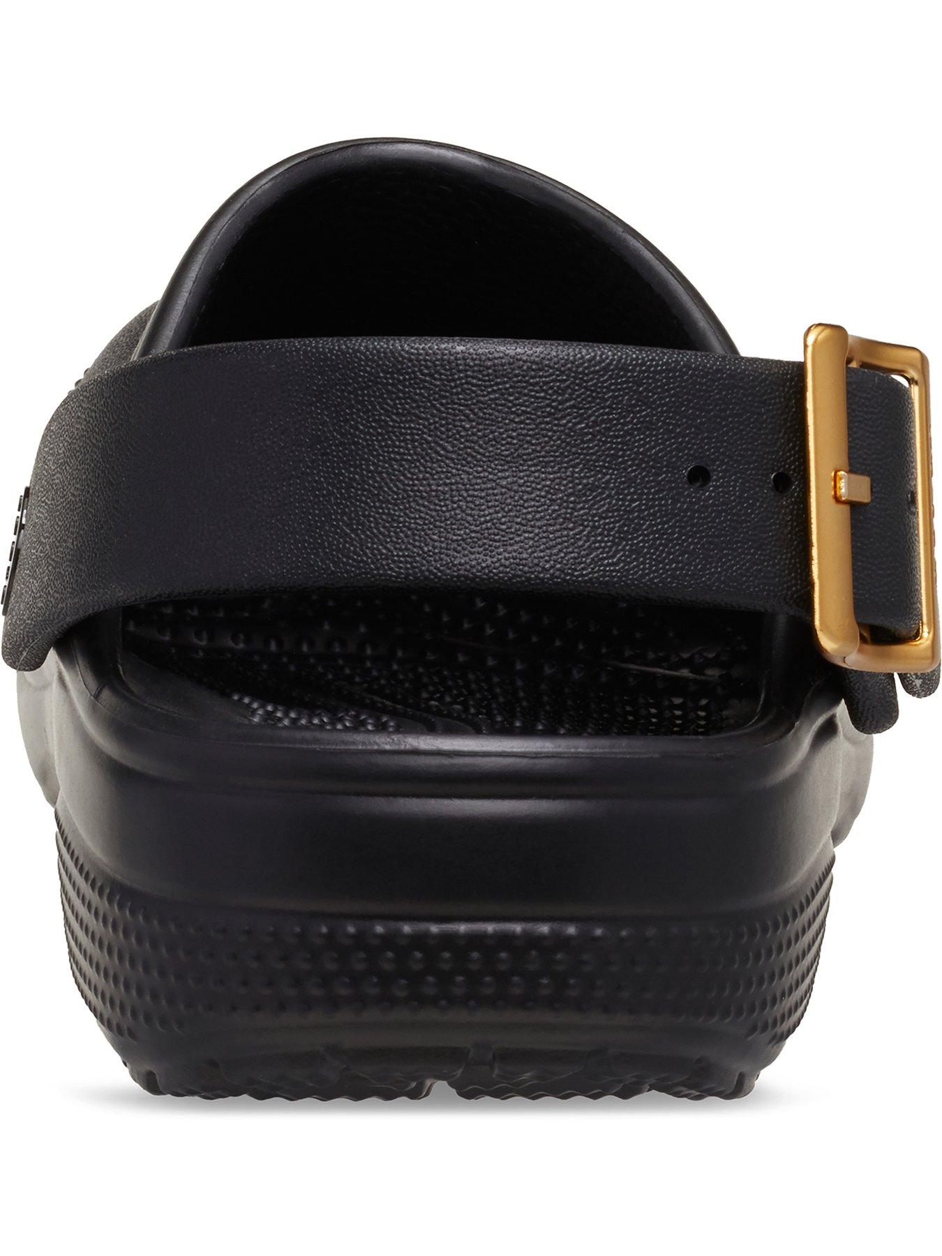 Image 4 of 4 of Crocs Classic Metallic Buckle Clog - Black