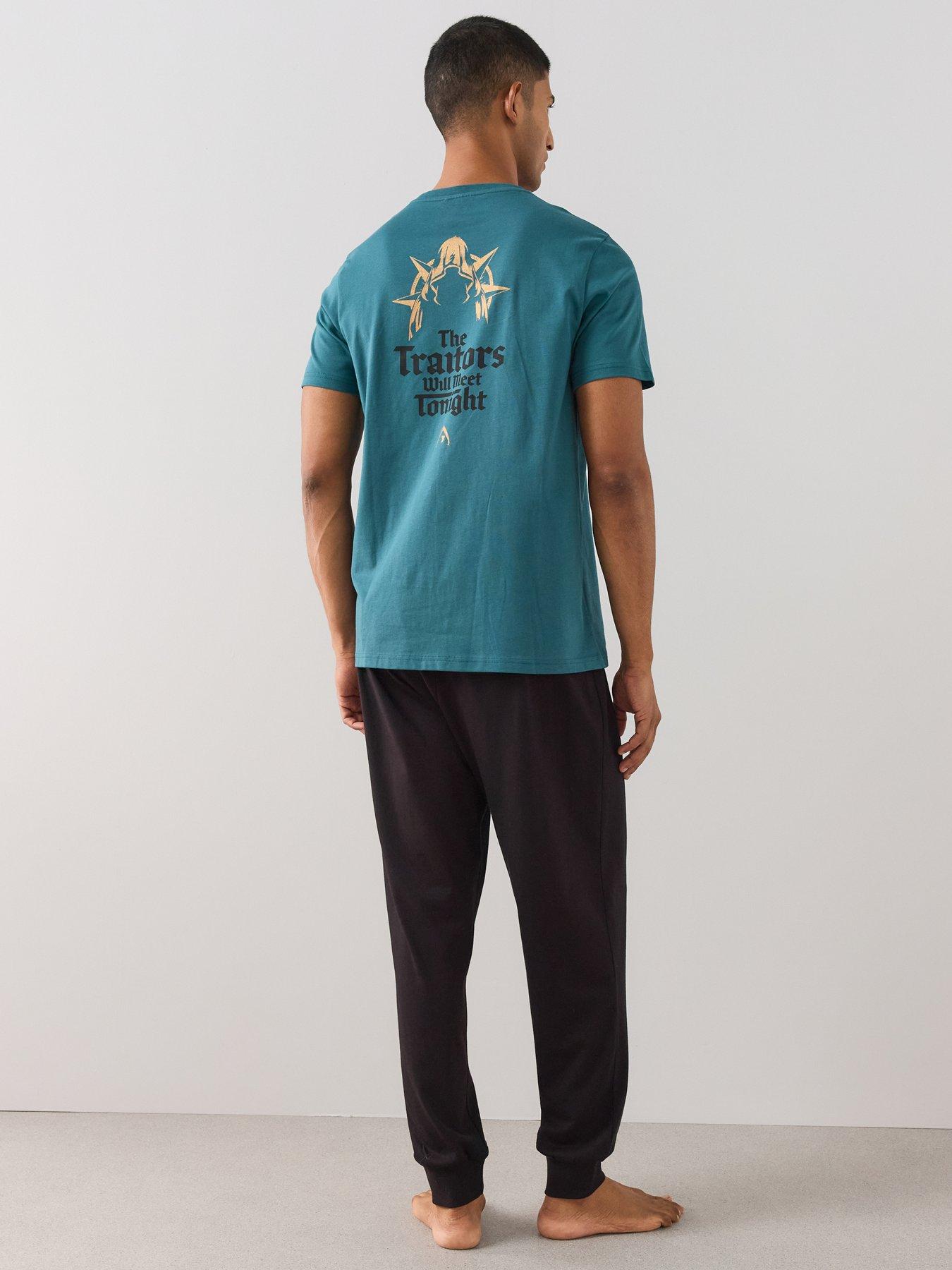 Image 1 of 6 of The Very Collection Mens The Traitors Pyjamas - Green