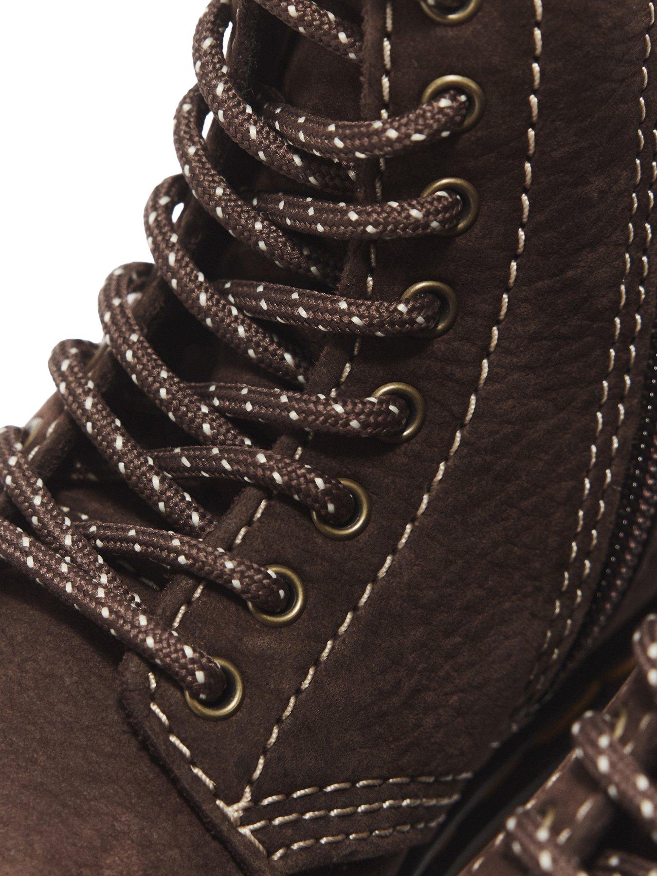 Image 7 of 7 of Dr Martens Toddler 1460 Pascal 8 Eye Nubuck Boot - Dark Brown