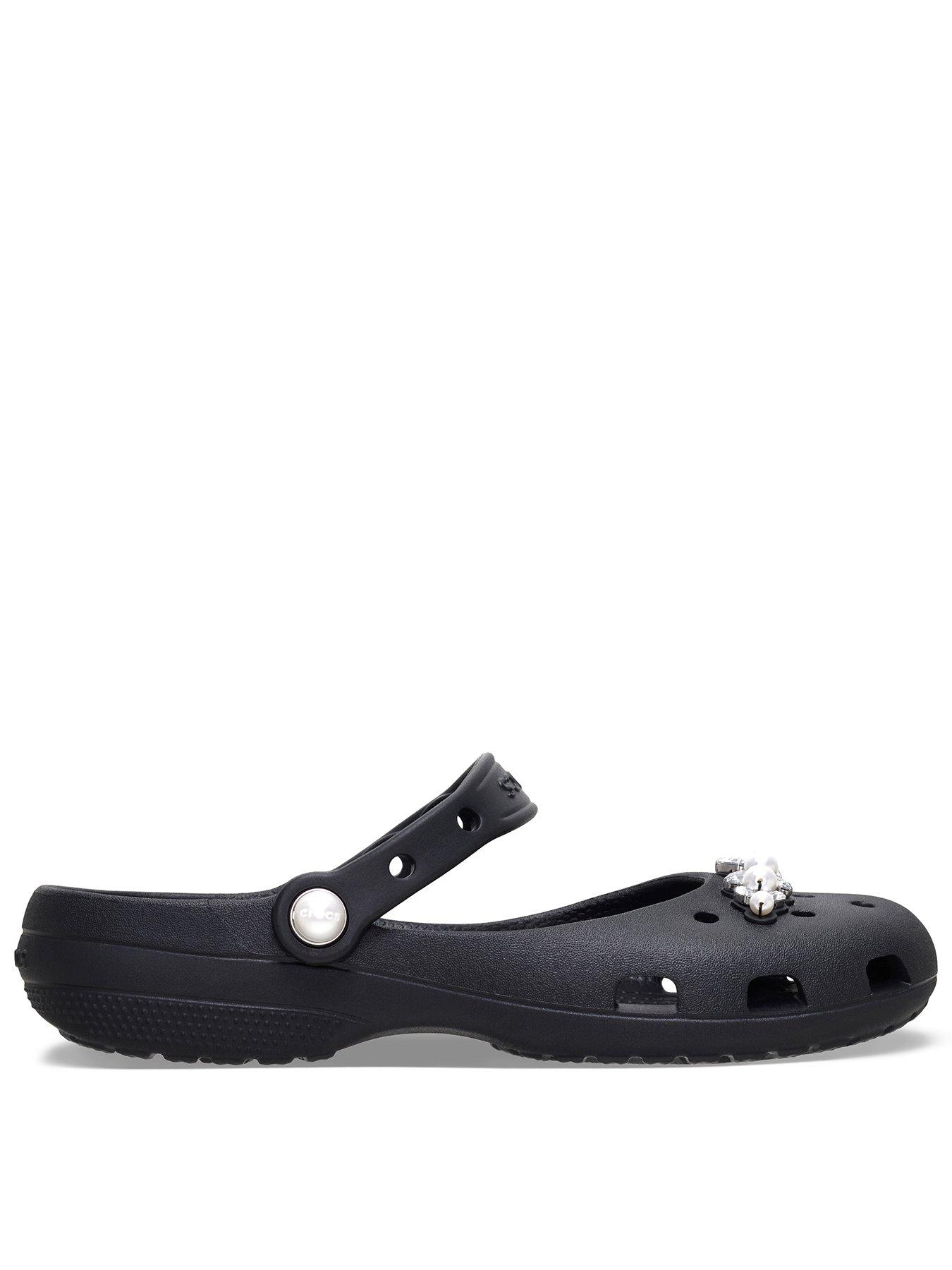 Image 1 of 6 of Crocs Classic Ballet Shoes - Black