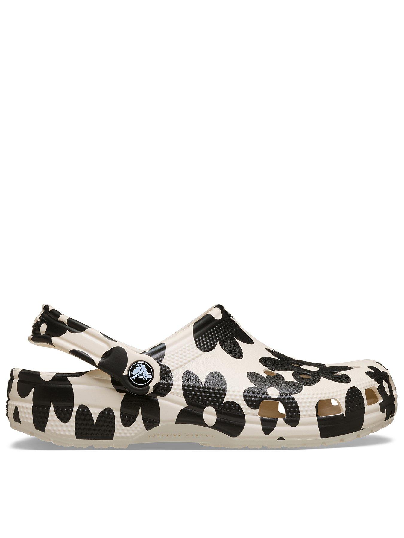 Image 1 of 6 of Crocs Classic Pop Petals Clogs - Summit White/Multi