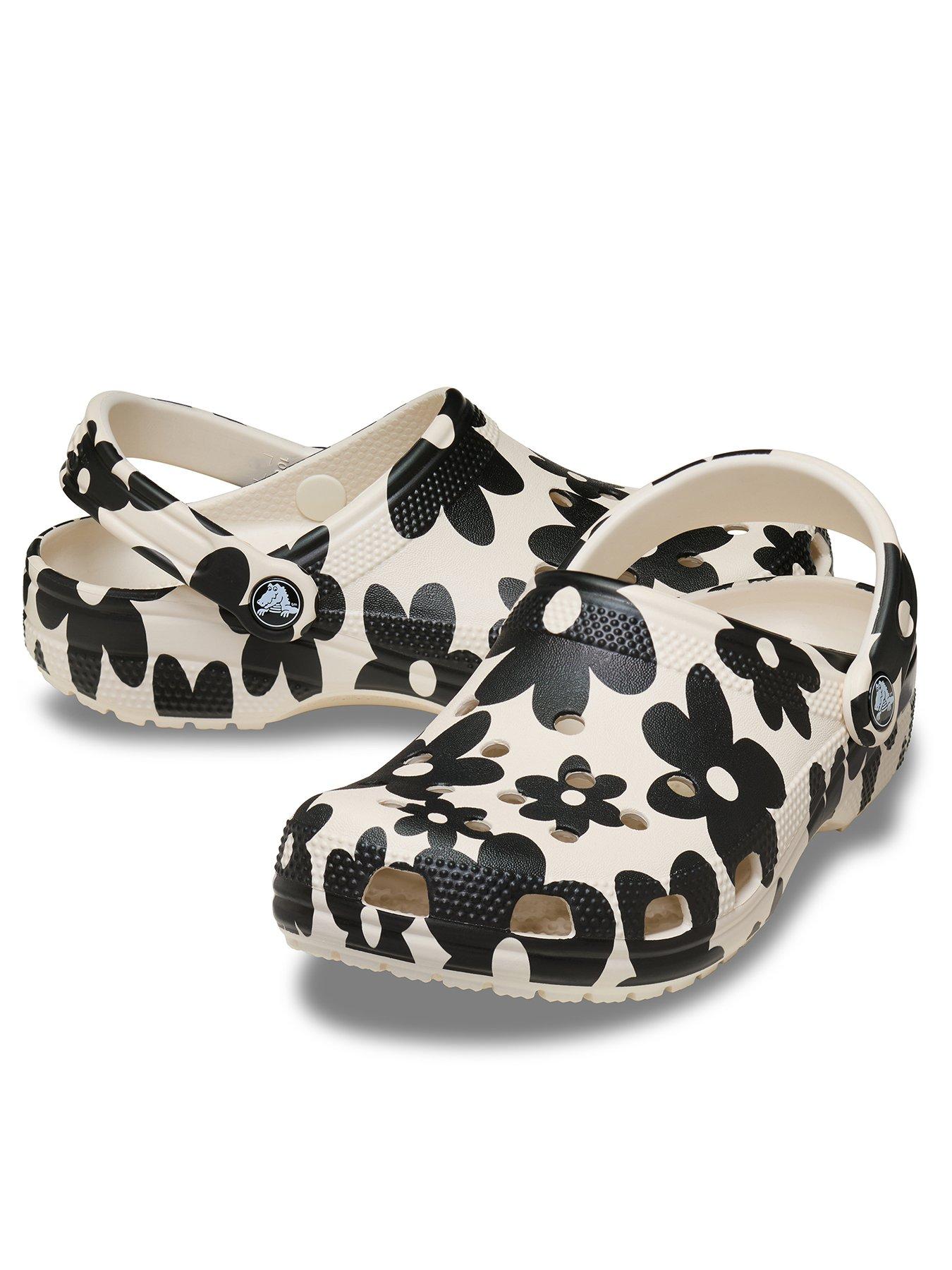 Image 3 of 6 of Crocs Classic Pop Petals Clogs - Summit White/Multi