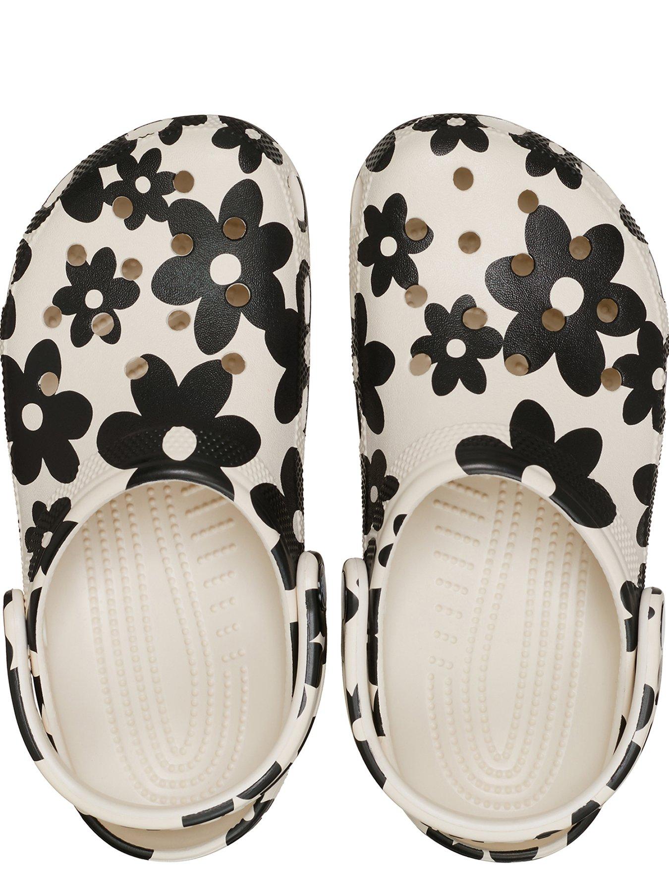 Image 4 of 6 of Crocs Classic Pop Petals Clogs - Summit White/Multi