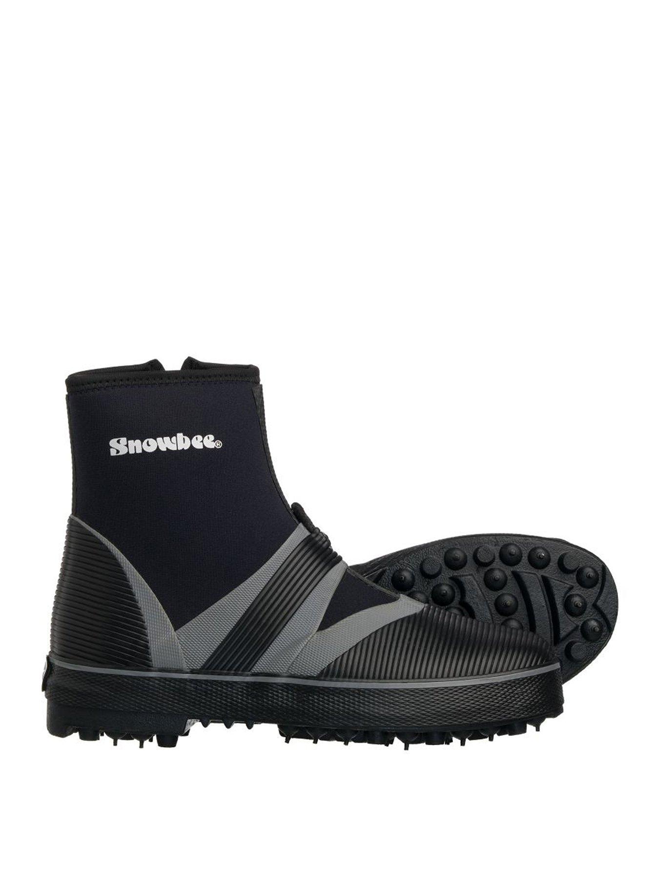 Snowbee Snowbee Men's Rockhopper Spike Sole Wading Boots, Black and Grey, Neoprene Fishing Boots with Steel Spike Grip Sole