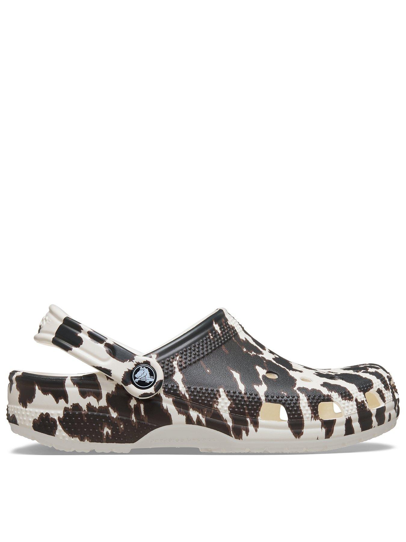Image 1 of 6 of Crocs Classic Pop Animal Clog - Chalk/multi