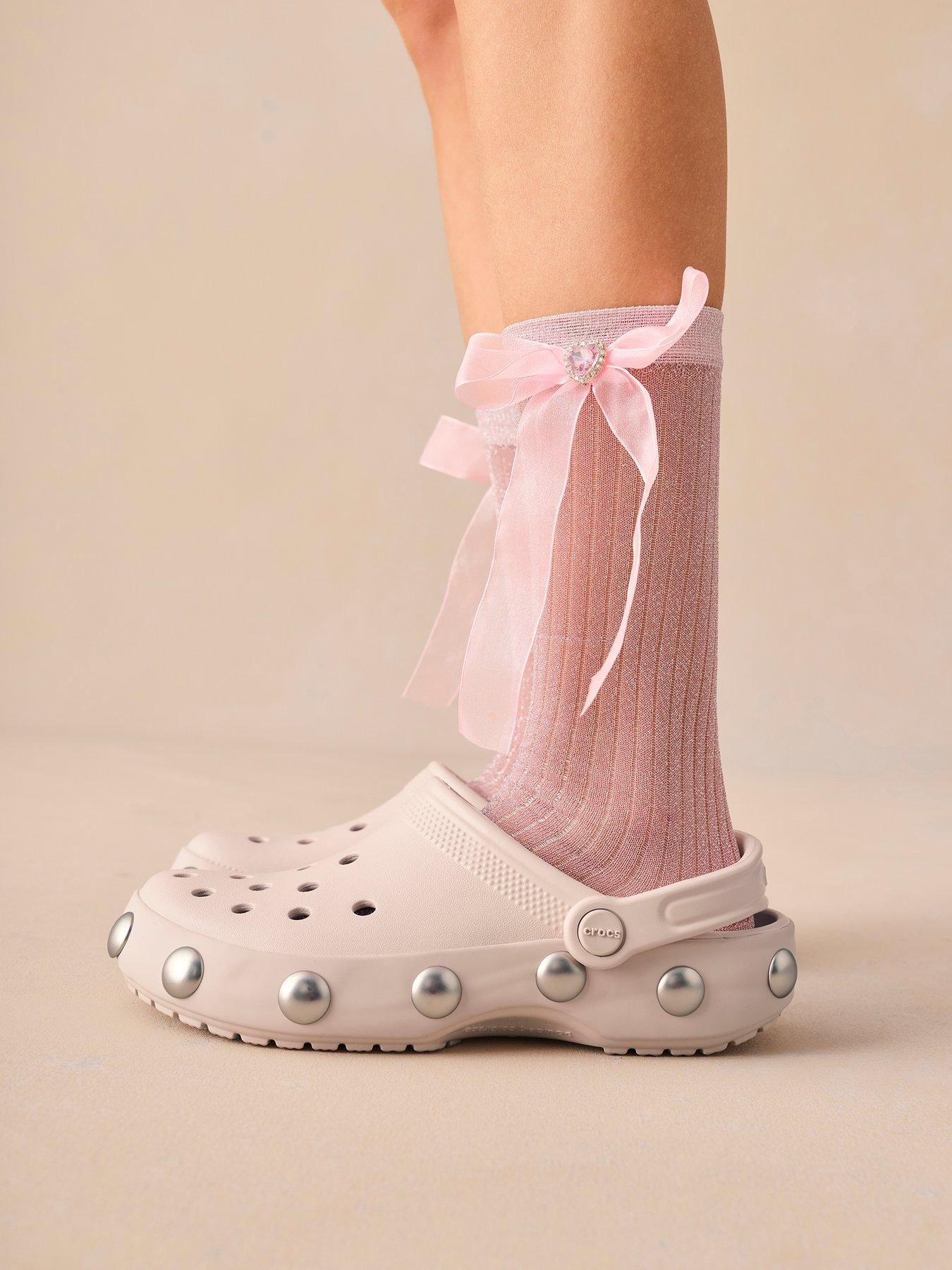 Crocs Classic Studded Clog - Cocoa Creme