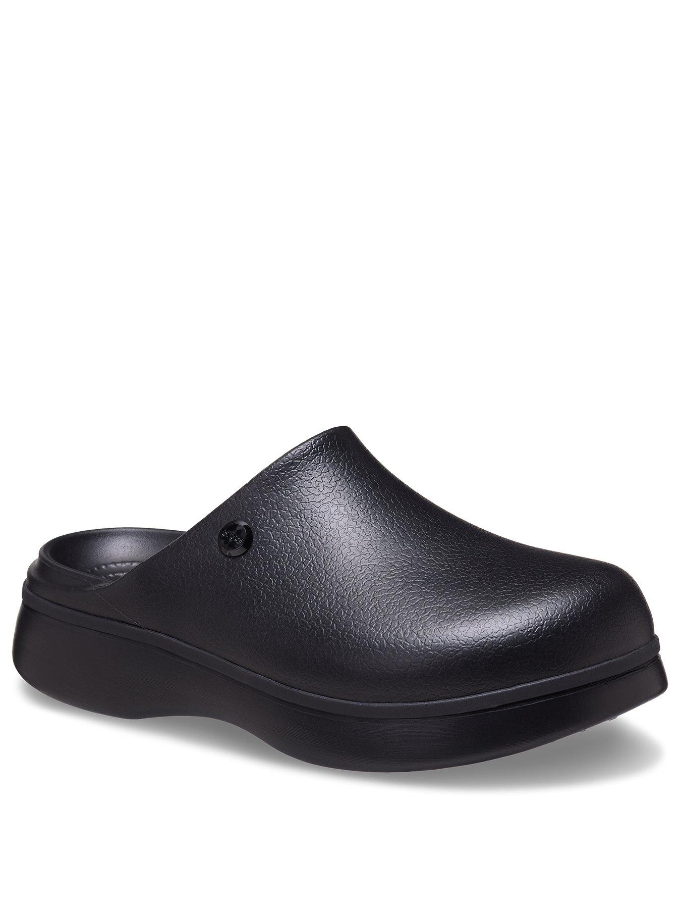 Image 2 of 6 of Crocs Dylan Notched Clogs - Black