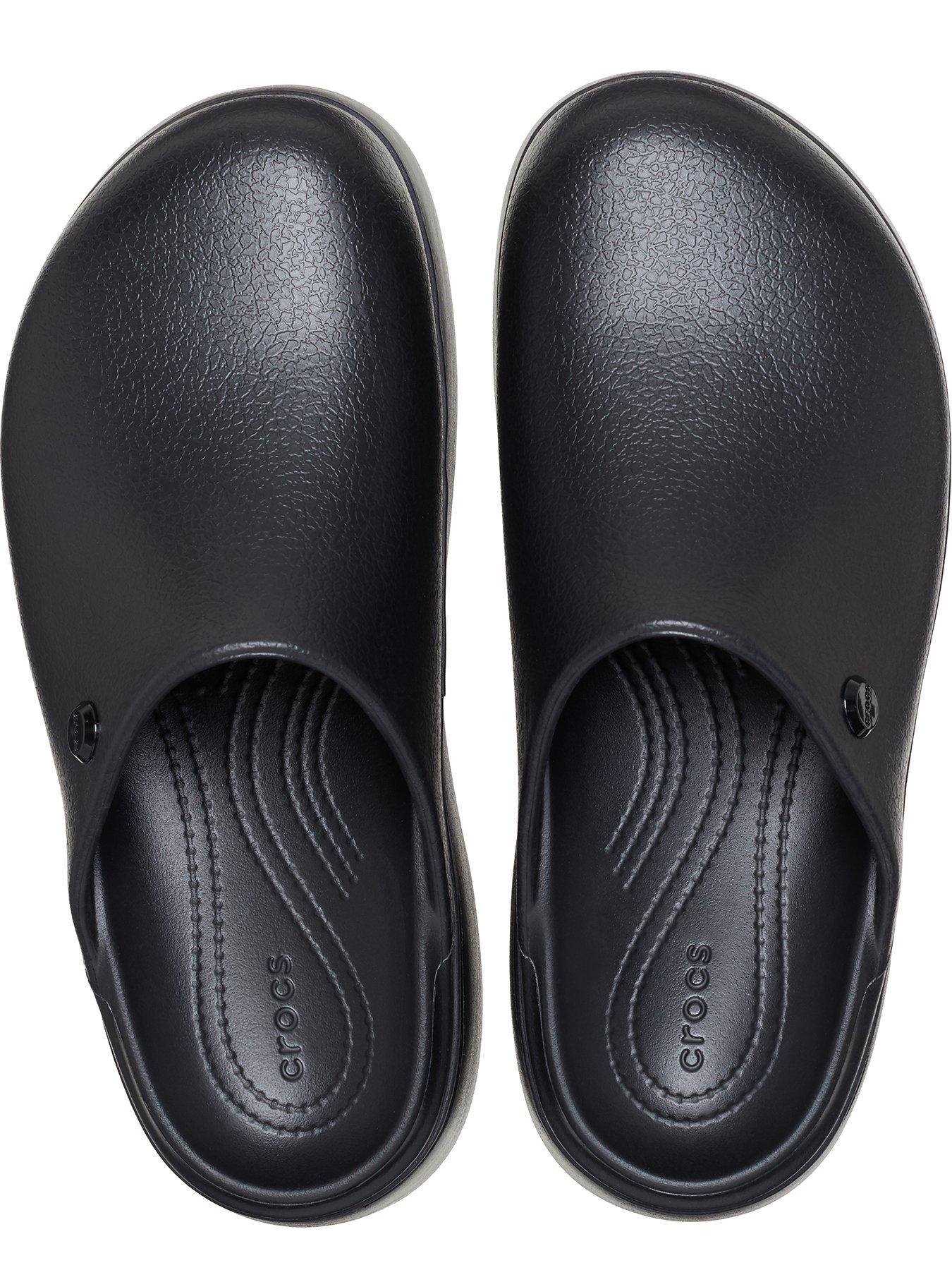 Image 4 of 6 of Crocs Dylan Notched Clogs - Black