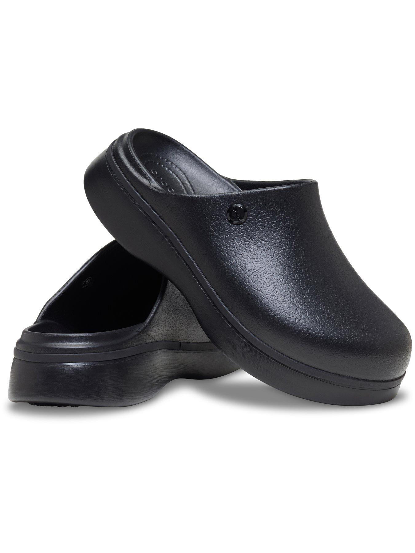Image 6 of 6 of Crocs Dylan Notched Clogs - Black