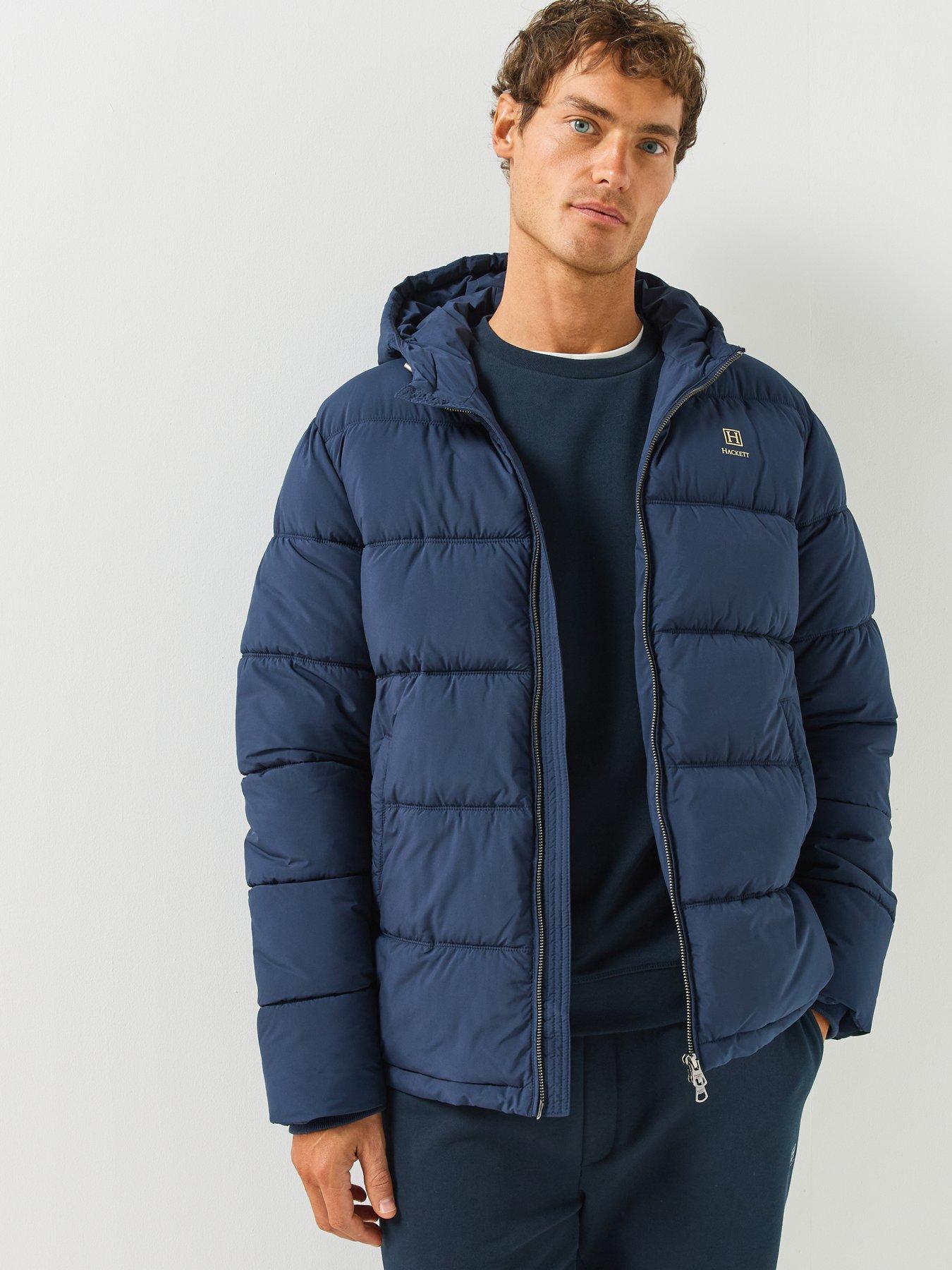Image 1 of 6 of Hackett Heritage Padded Jacket - Navy
