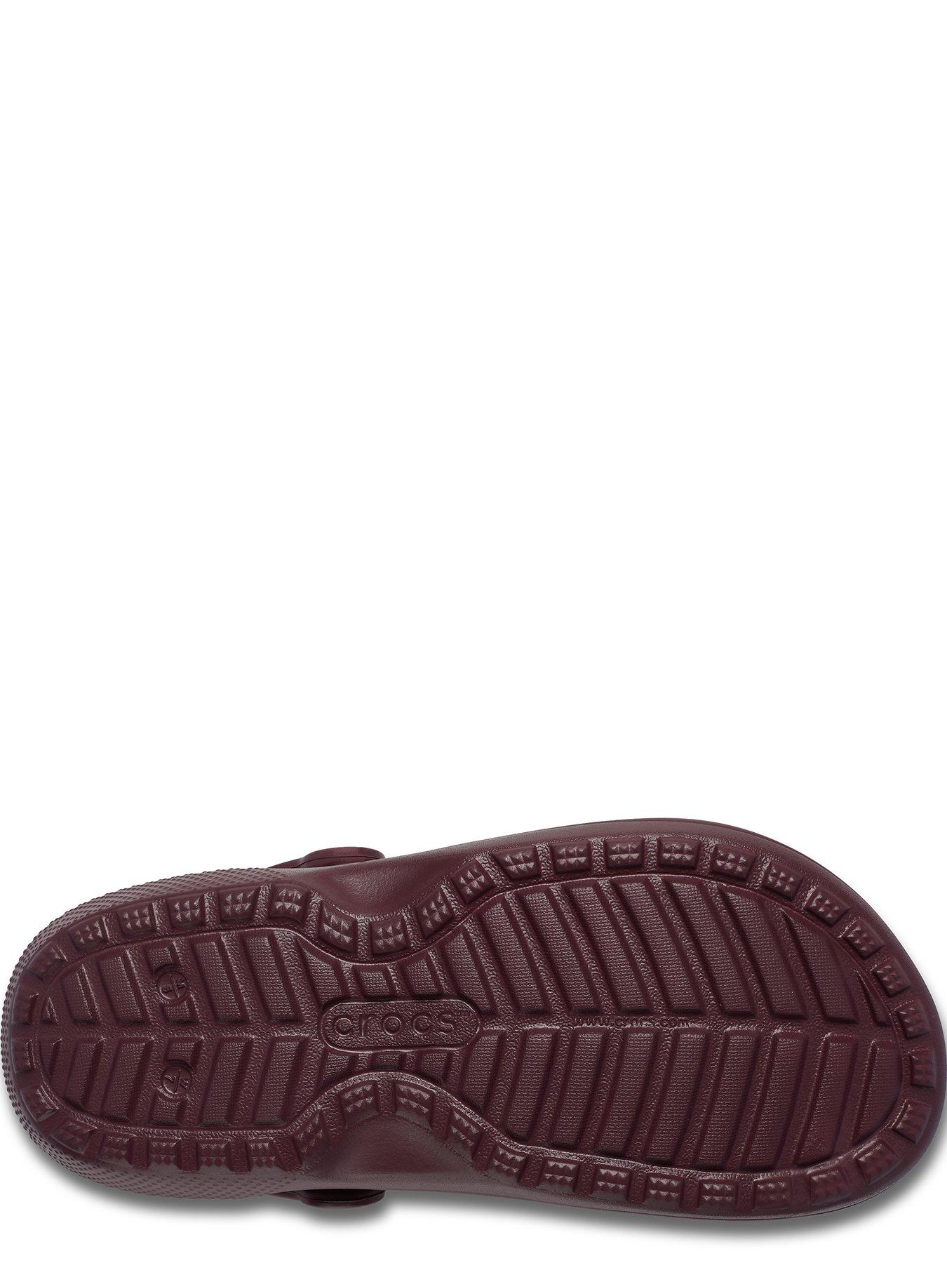 Image 5 of 7 of Crocs Crocs Classic Fleece Lined Clogs - Red