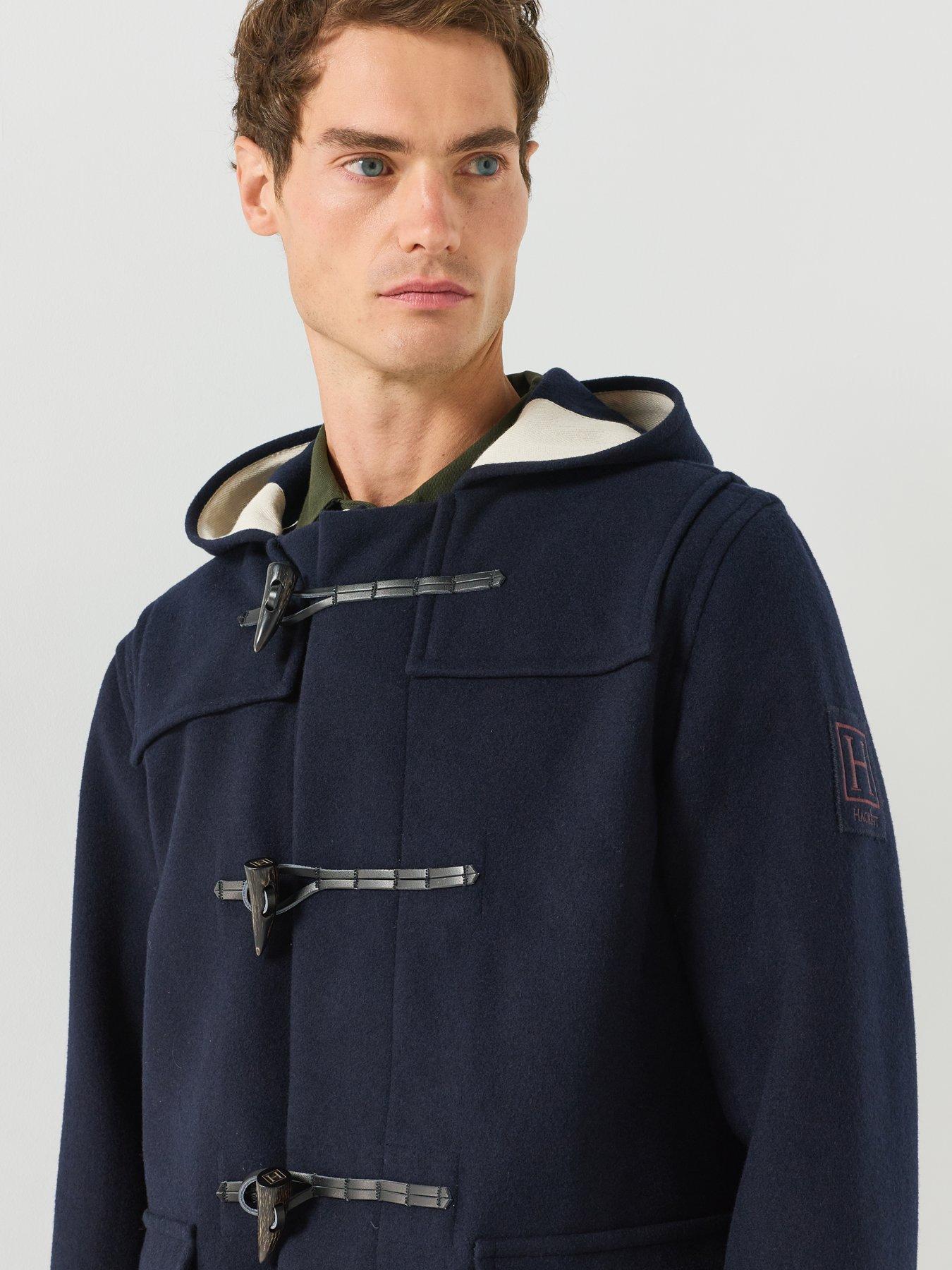 Image 4 of 6 of Hackett Men's Heritage Duffle Coat - Navy