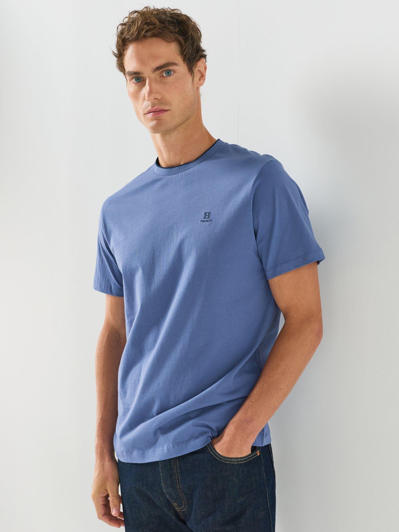 Image 1 of 6 of Hackett Heritage H Small Logo T-Shirt - Blue