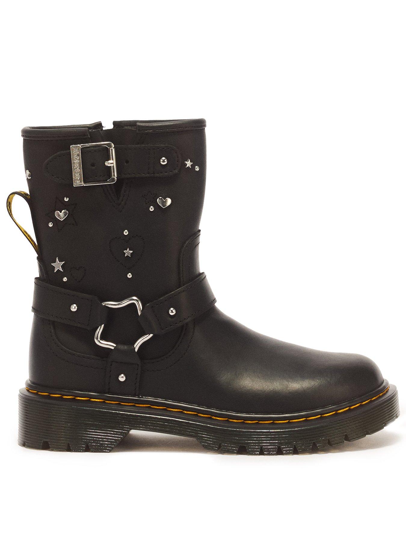 Dr Martens Junior Genaya Rigger Boot - Black