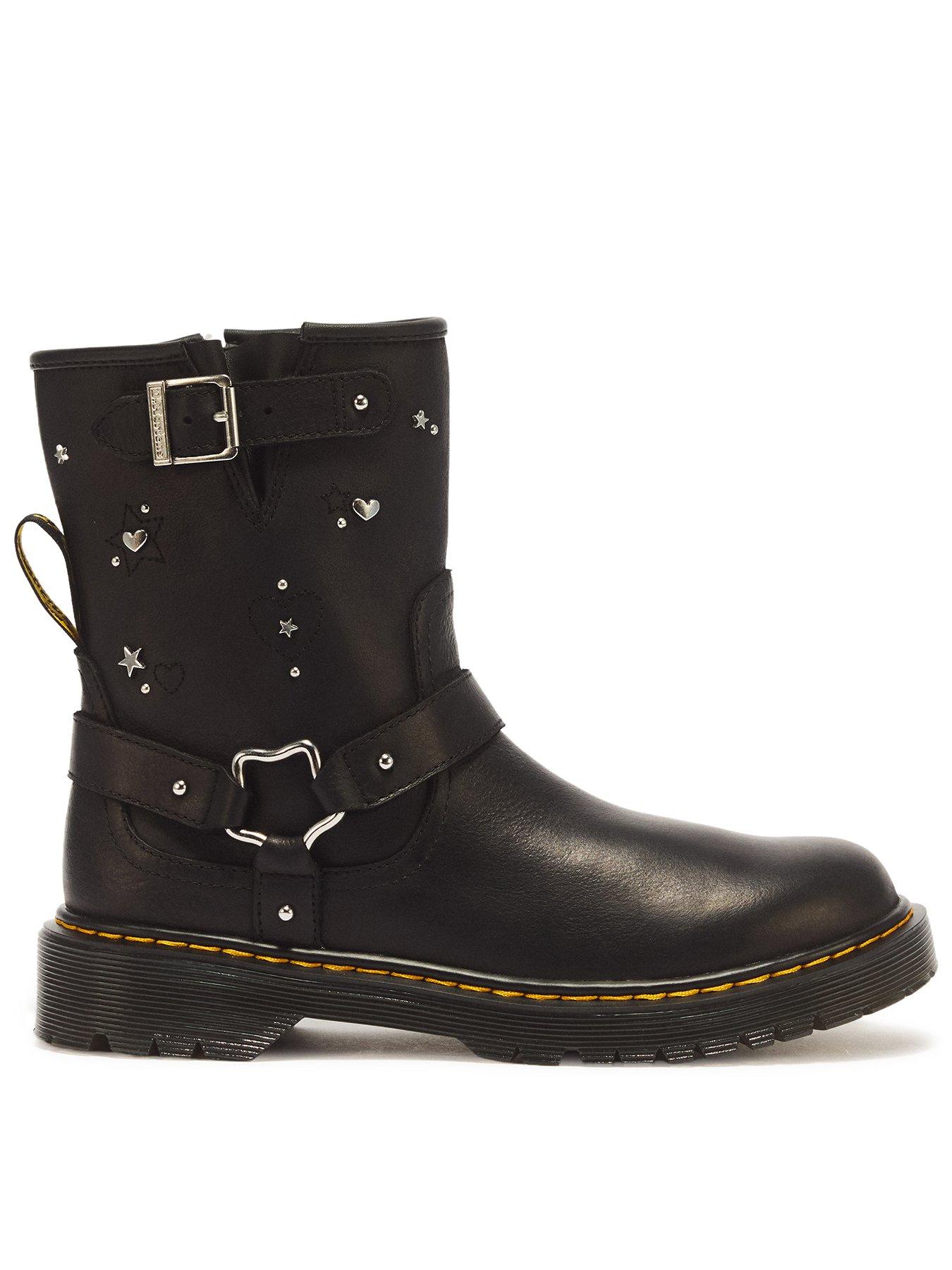 Dr Martens Youth Genaya Rigger Boot - Black