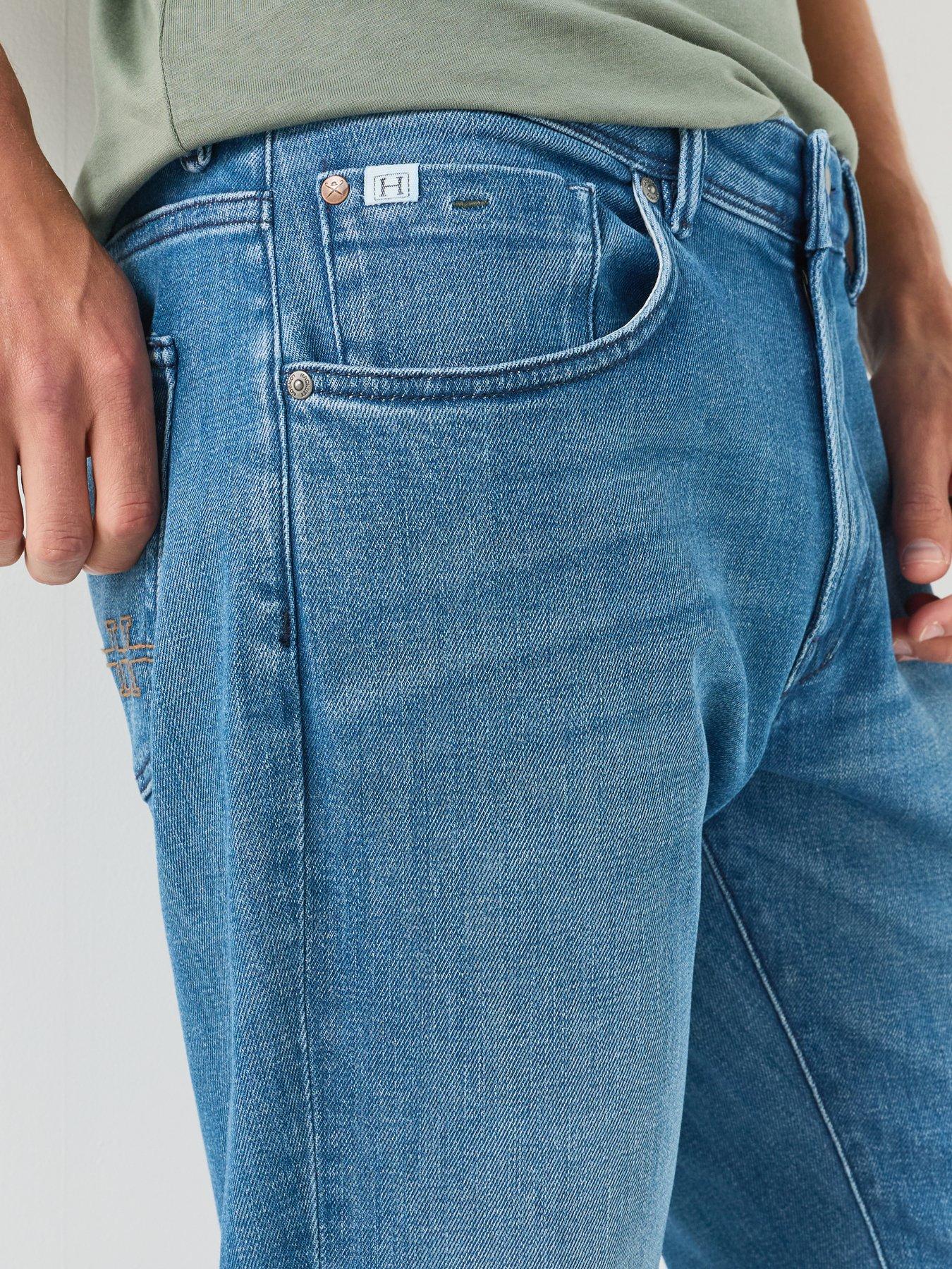 Image 4 of 6 of Hackett Heritage Vintage Denim Jeans - Light Blue