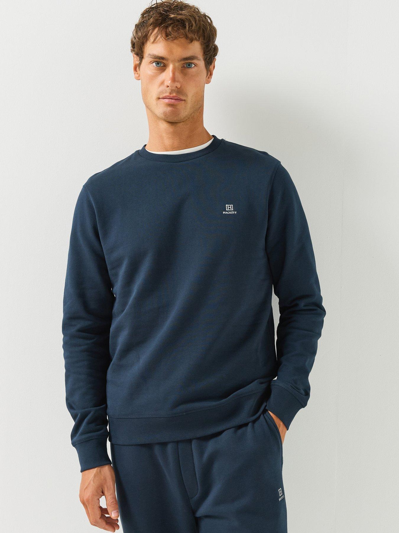 Hackett Heritage H Small Logo Crew Sweatshirt - Navy