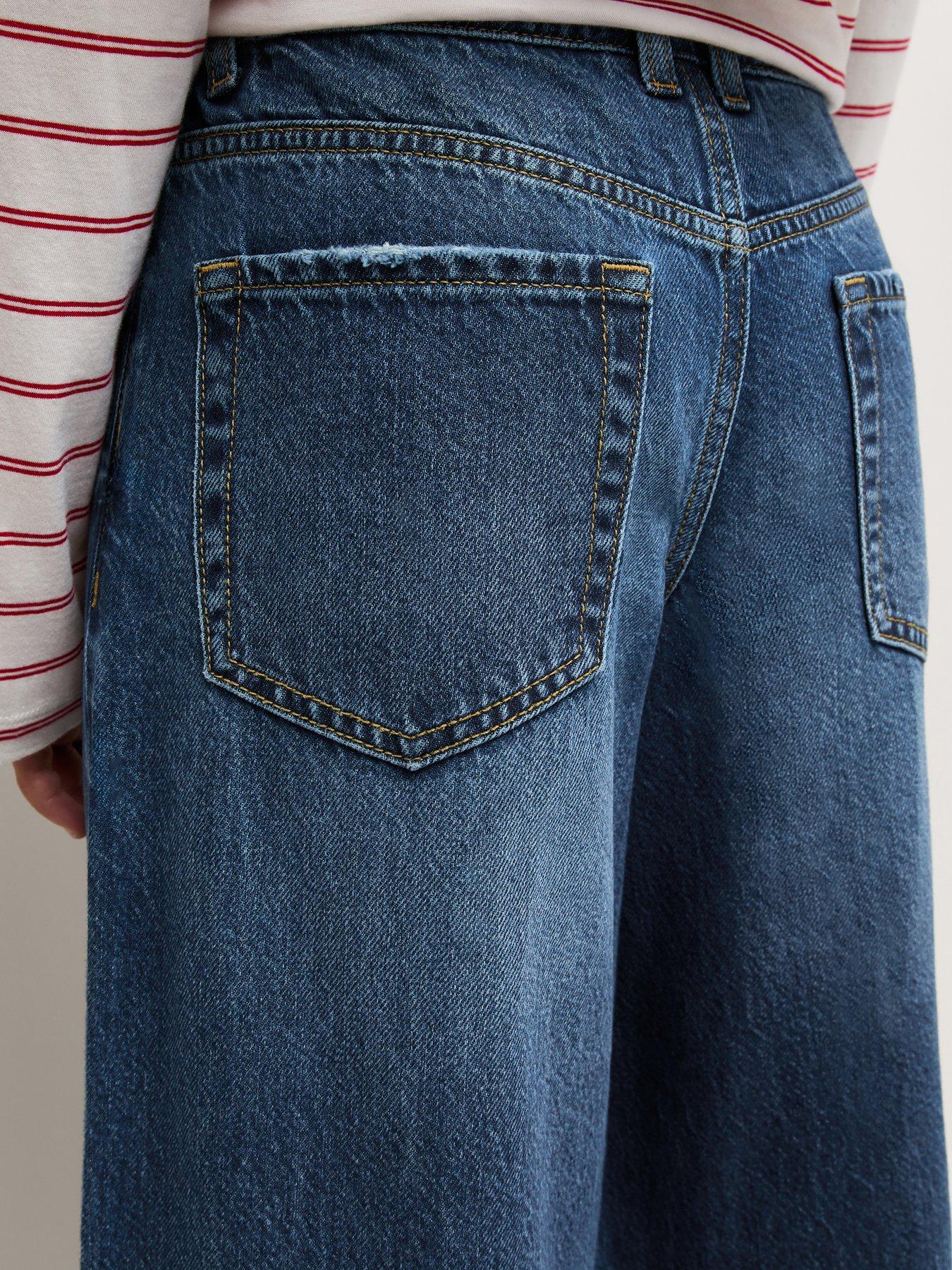 Image 6 of 6 of New Look 915 Girls Blue Low Rise Super Wide Leg Jeans