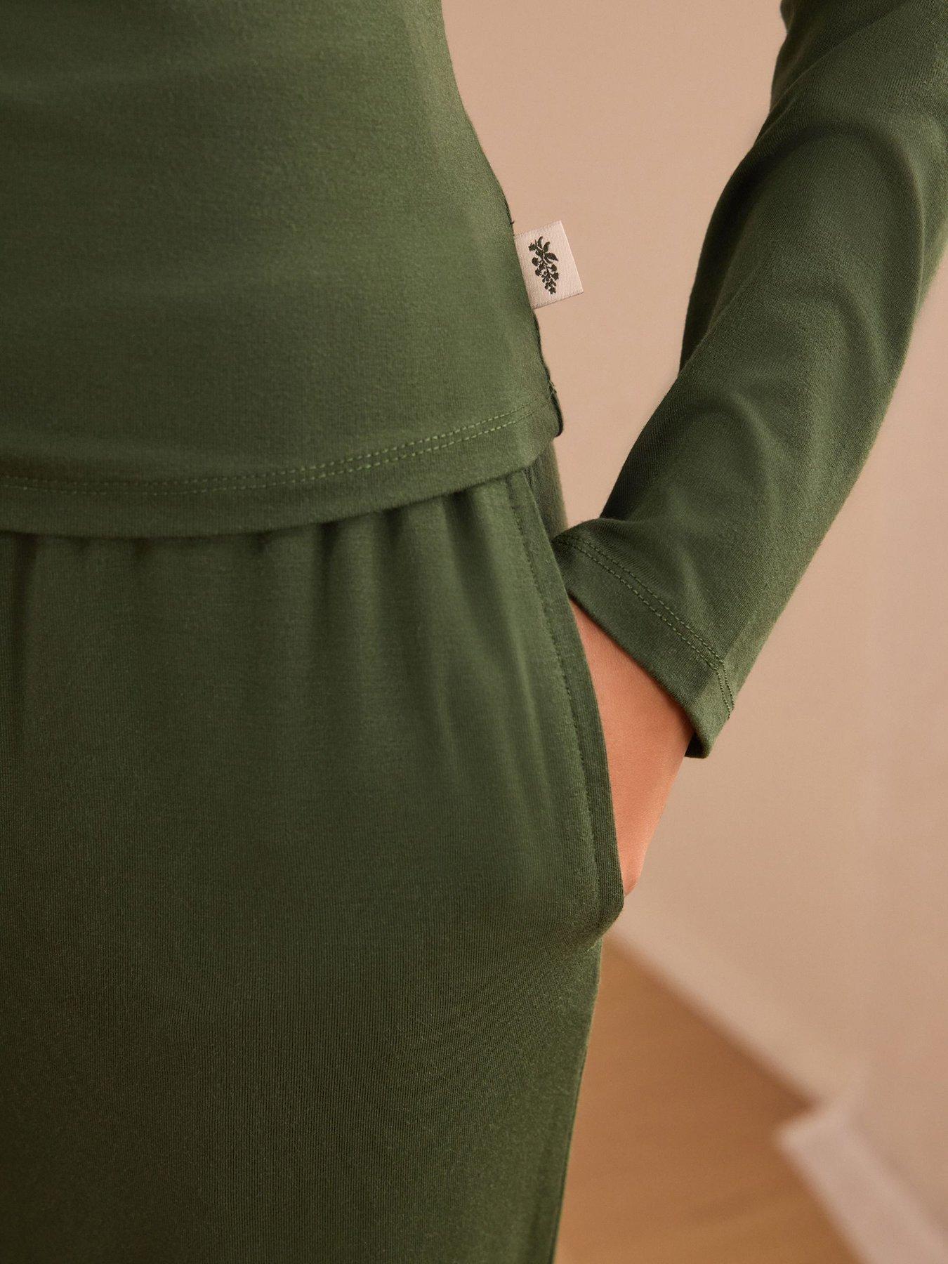 Image 5 of 5 of Laura Ashley Modal Twist Lounge Set - Green