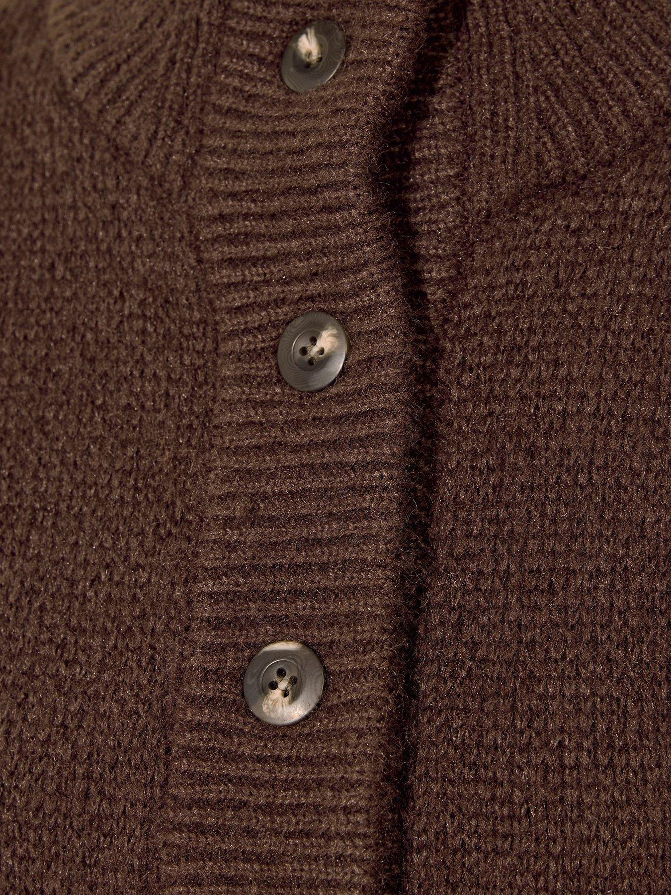 Image 4 of 5 of Friends Like These Neutral Knitted Bomber Cardigan