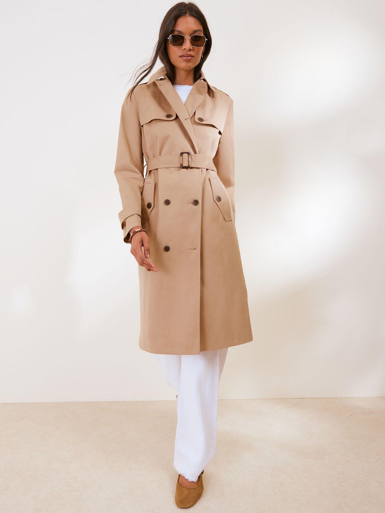 Friends Like These Neutral Longline Trench Coat