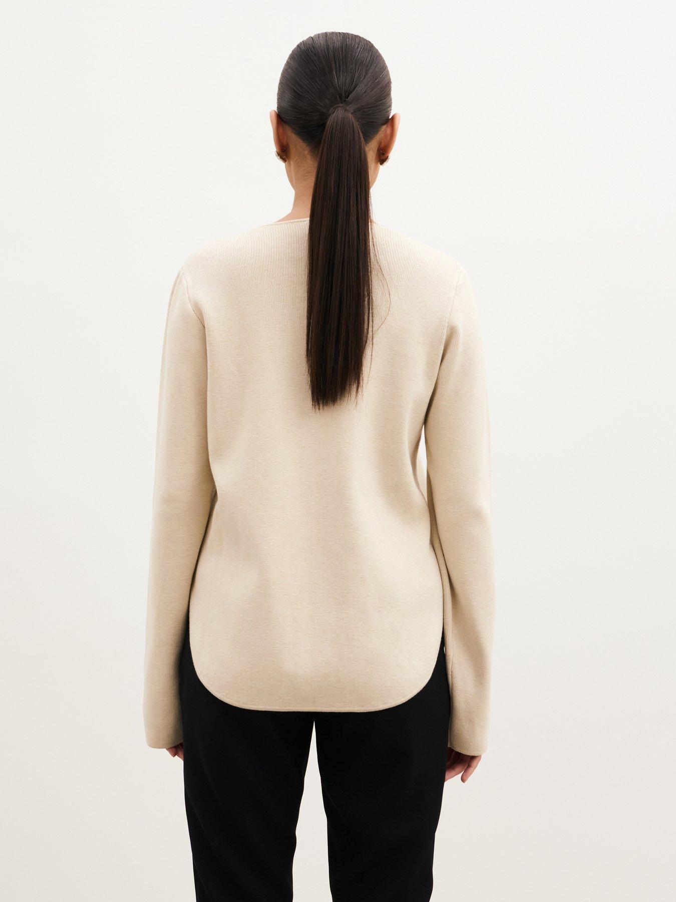 Image 2 of 5 of Pretty Lavish Harlyn Knit Cardigan - Stone