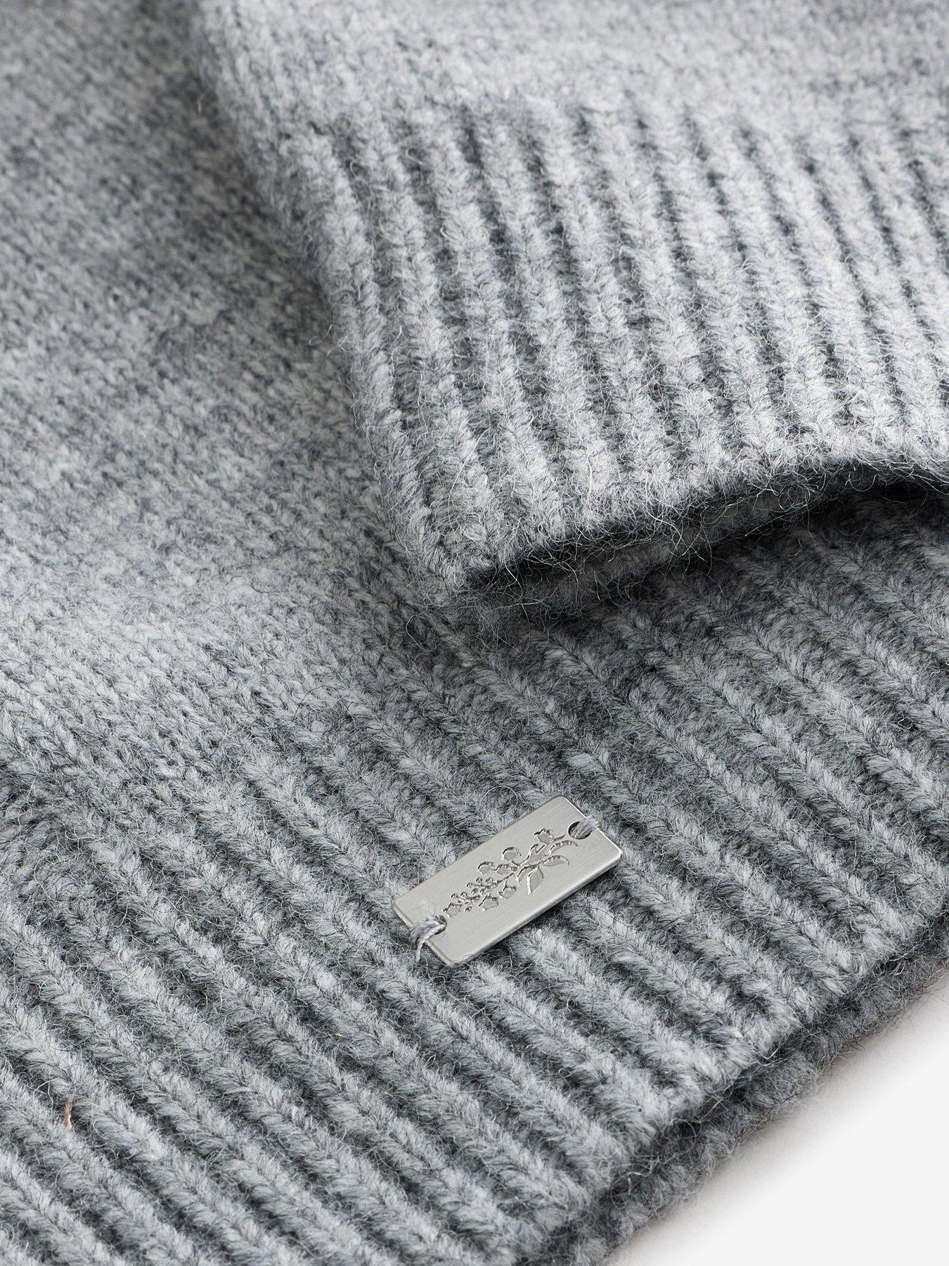 Image 6 of 7 of Laura Ashley Grey Cable Knit Cardigan