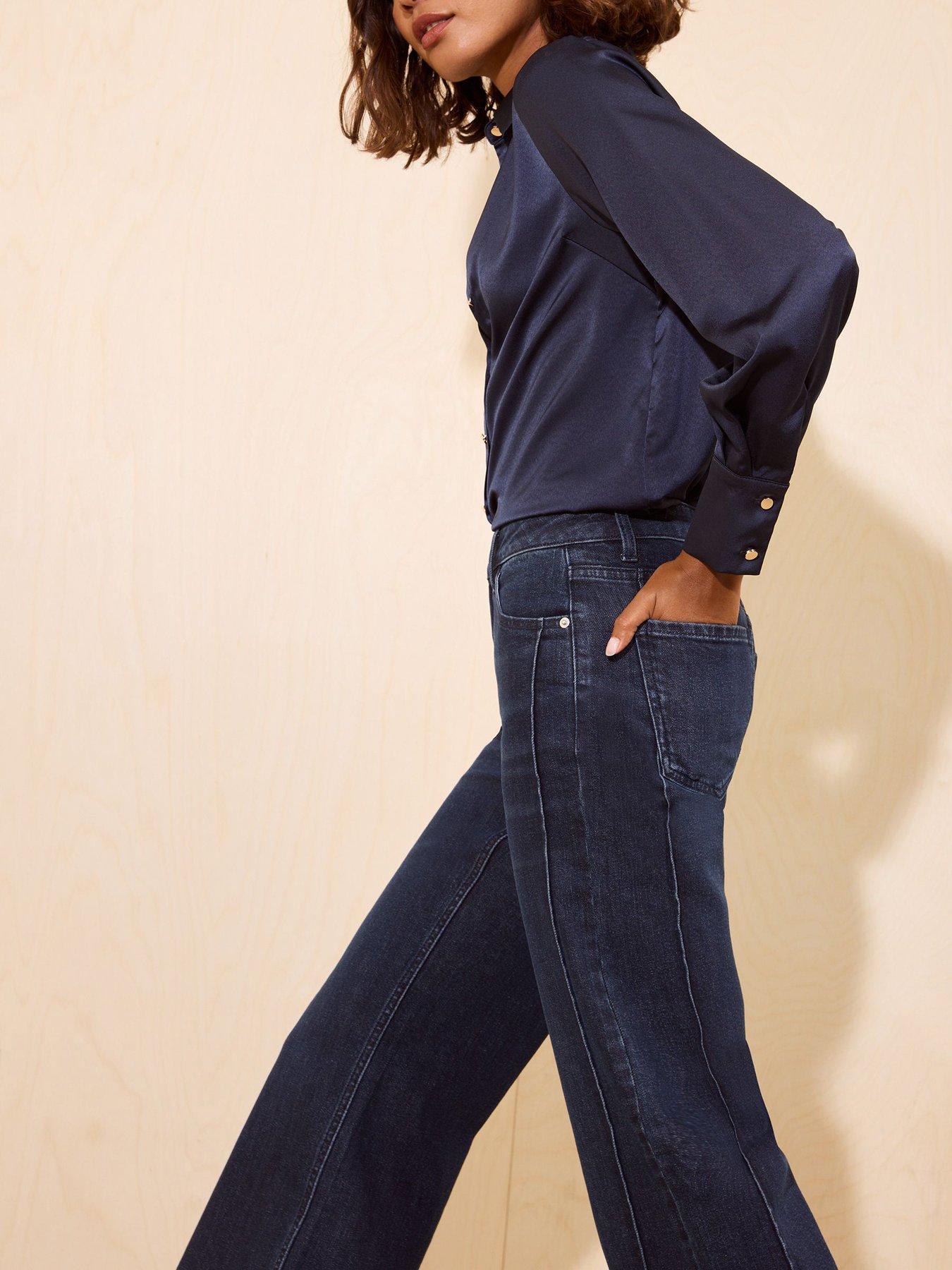 Image 4 of 6 of Friends Like These Dark Wash Everyday Wide Leg Jeans