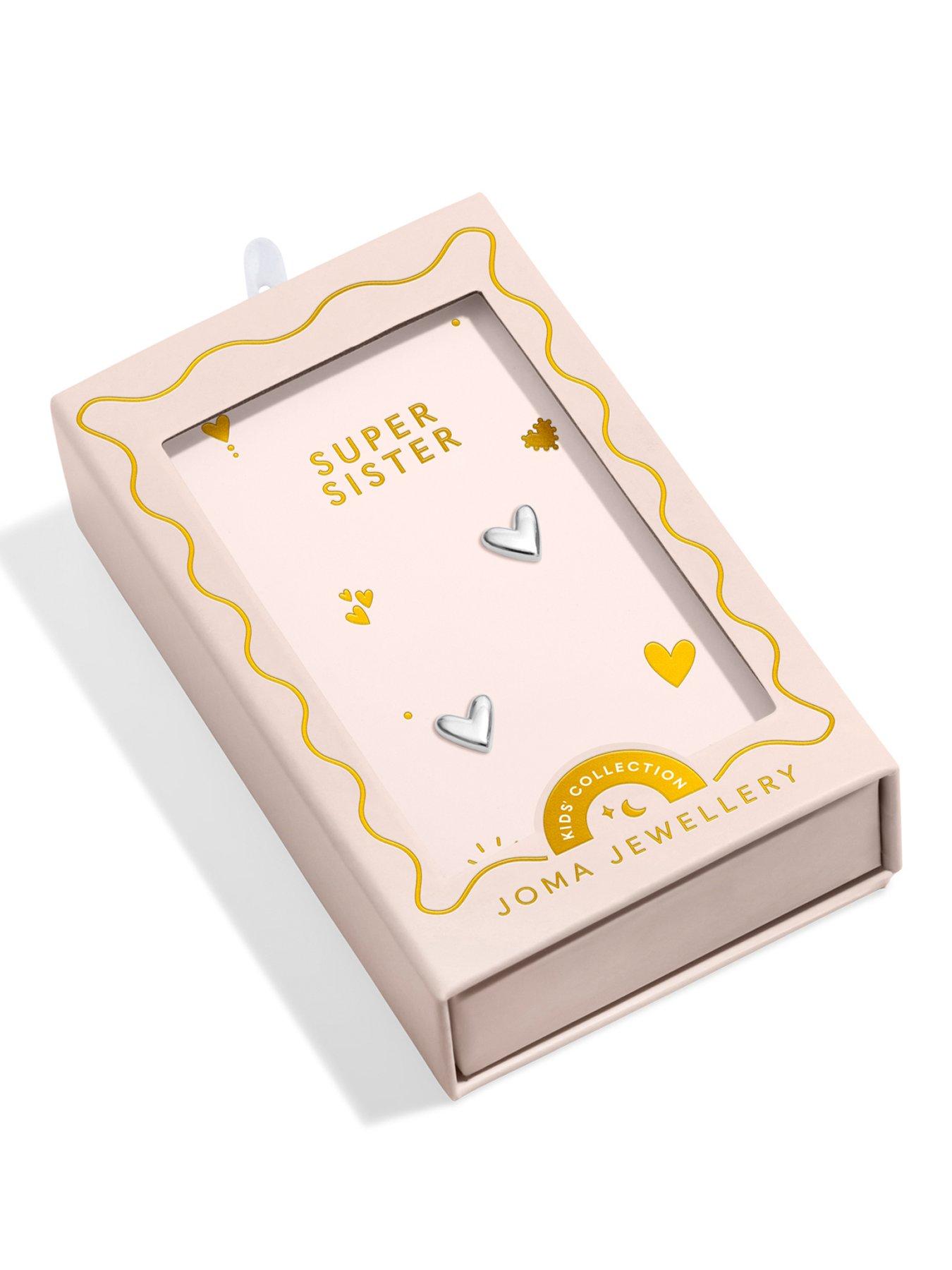 Image 1 of 5 of Joma Jewellery Kids Moments To Shine Super Sister Earrings - Silver-plated