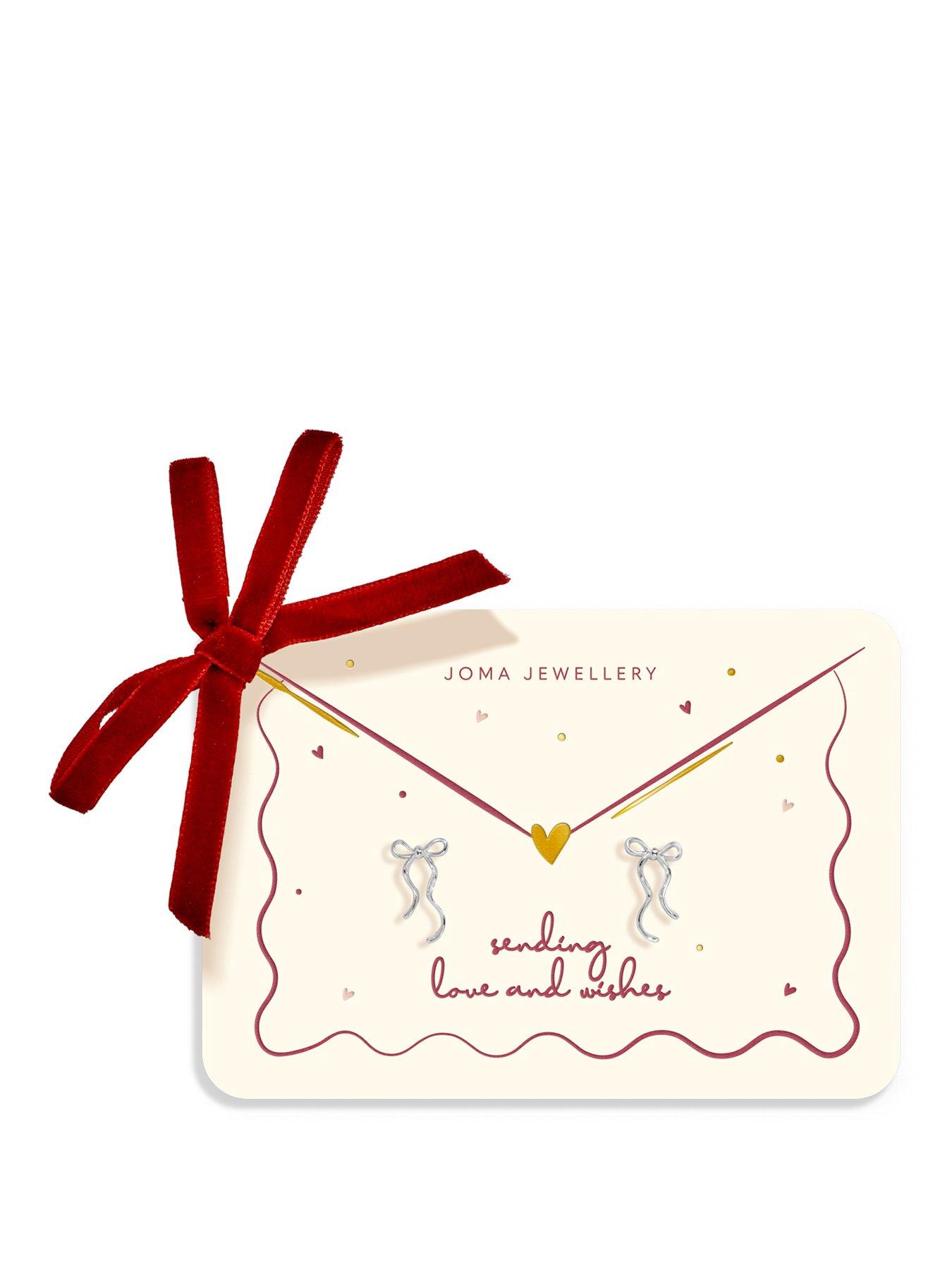 Image 1 of 7 of Joma Jewellery SENDING LOVE AND WISHES BOW Stud Earrings