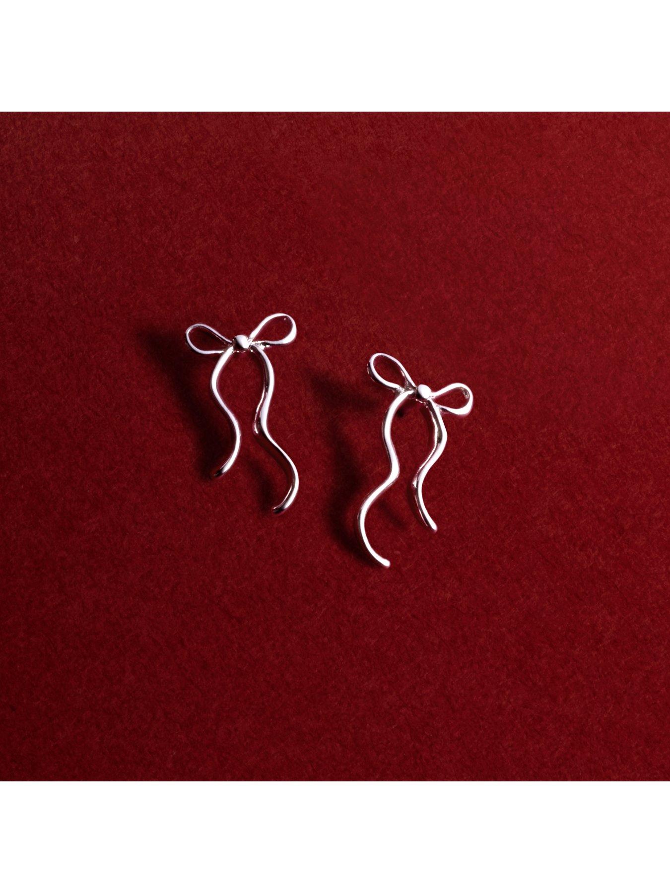 Image 6 of 7 of Joma Jewellery SENDING LOVE AND WISHES BOW Stud Earrings