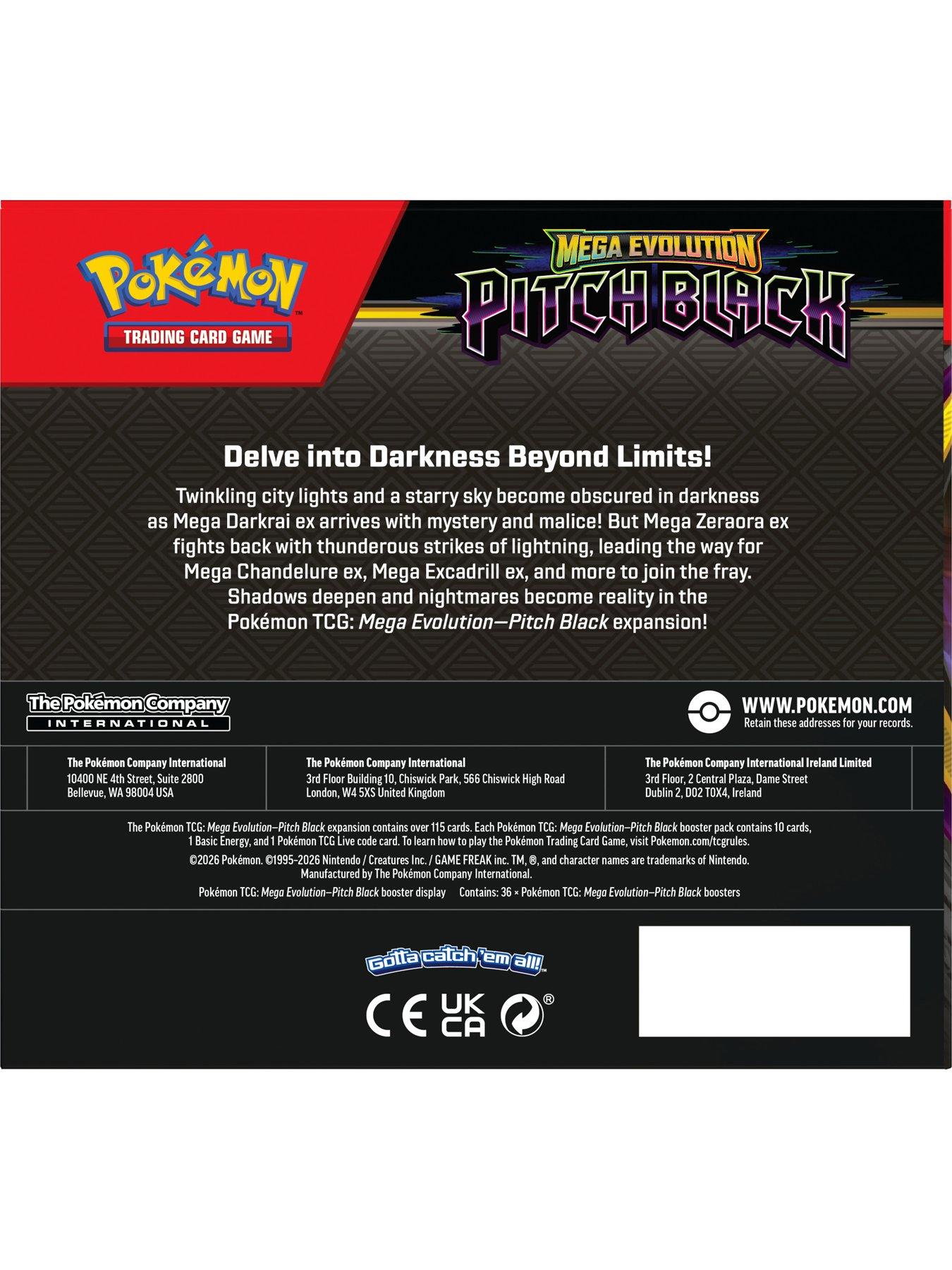 Image 2 of 6 of Pokemon Pokemon Mega Evolution Pitch Black Booster CDU