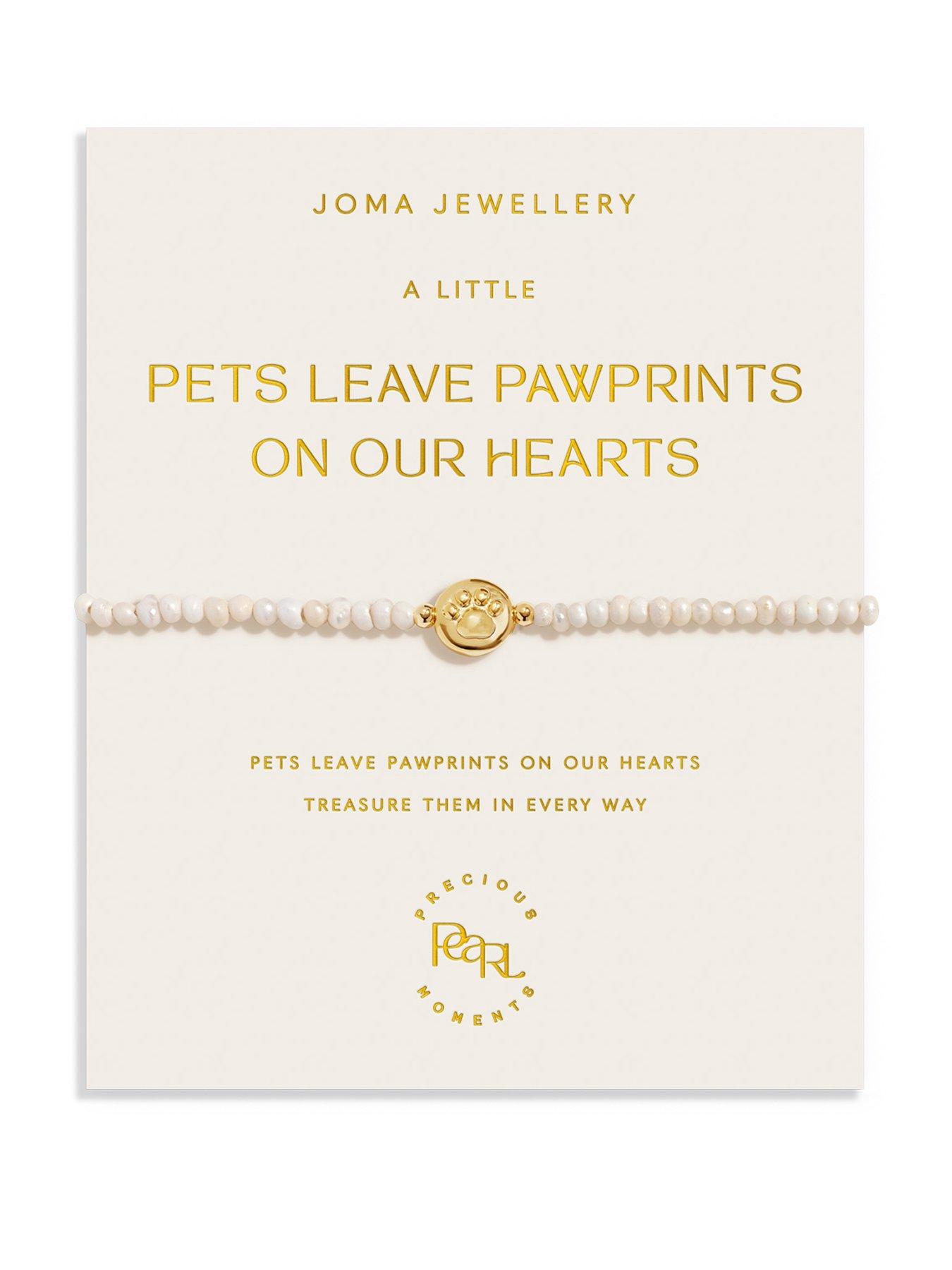 Image 1 of 5 of Joma Jewellery Precious Moments Pets Leave Pawprints On Our Heart Bracelet - Gold-plated