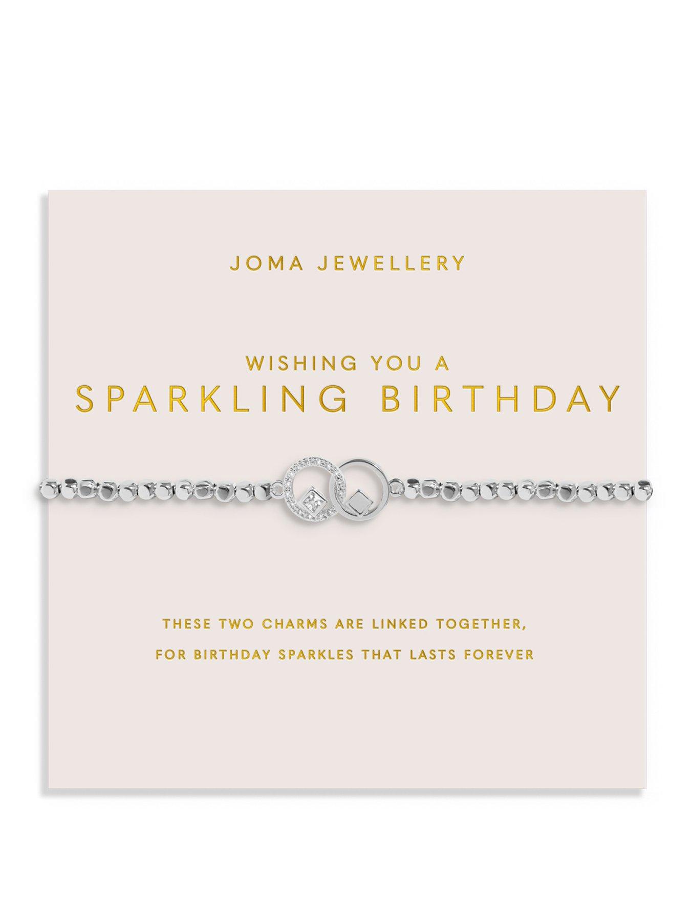 Image 1 of 5 of Joma Jewellery Forever Yours Wishing You A Sparkling Birthday Bracelet - Silver-plated