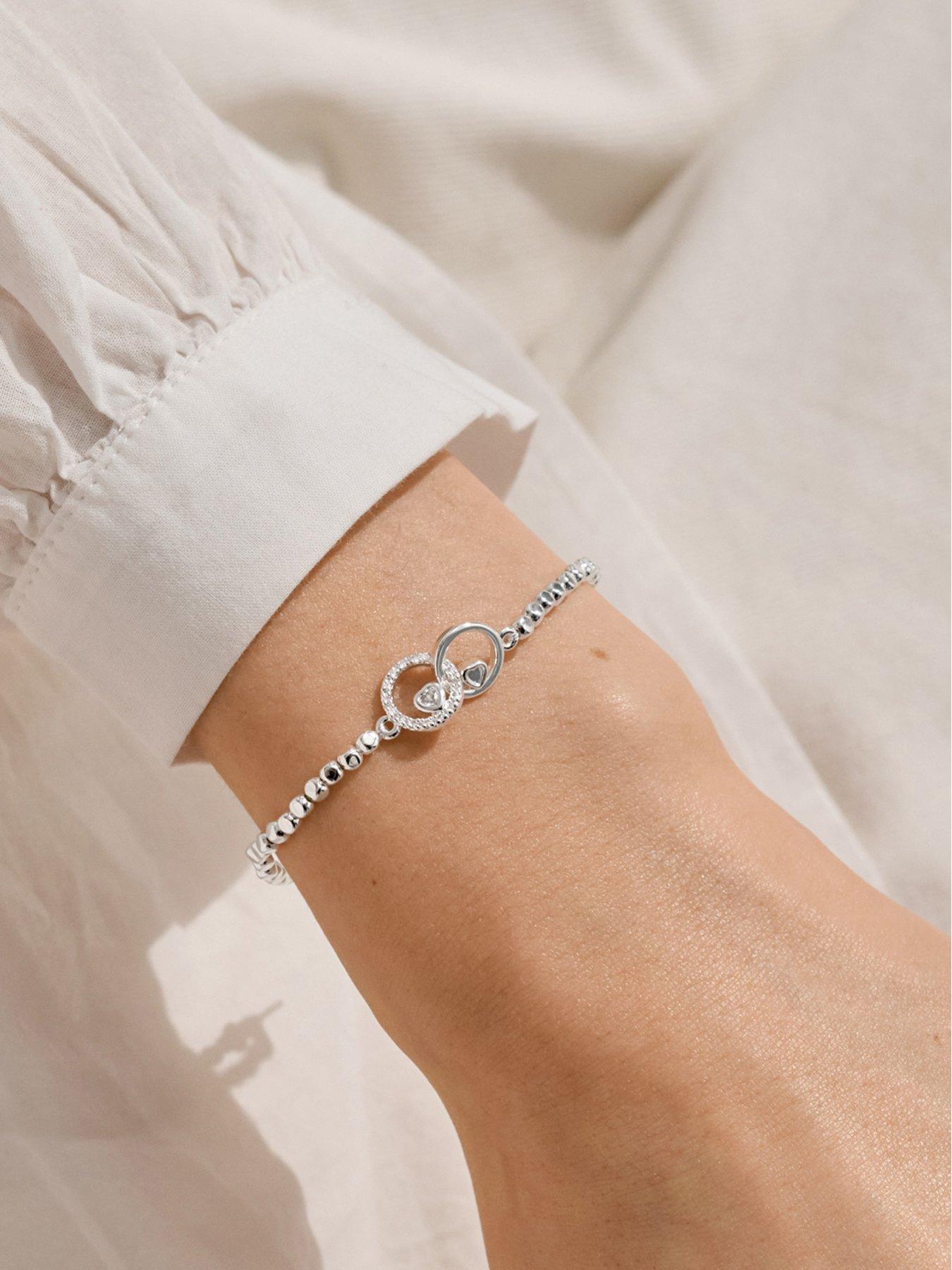 Image 2 of 5 of Joma Jewellery Forever Yours Wishing You A Sparkling Birthday Bracelet - Silver-plated