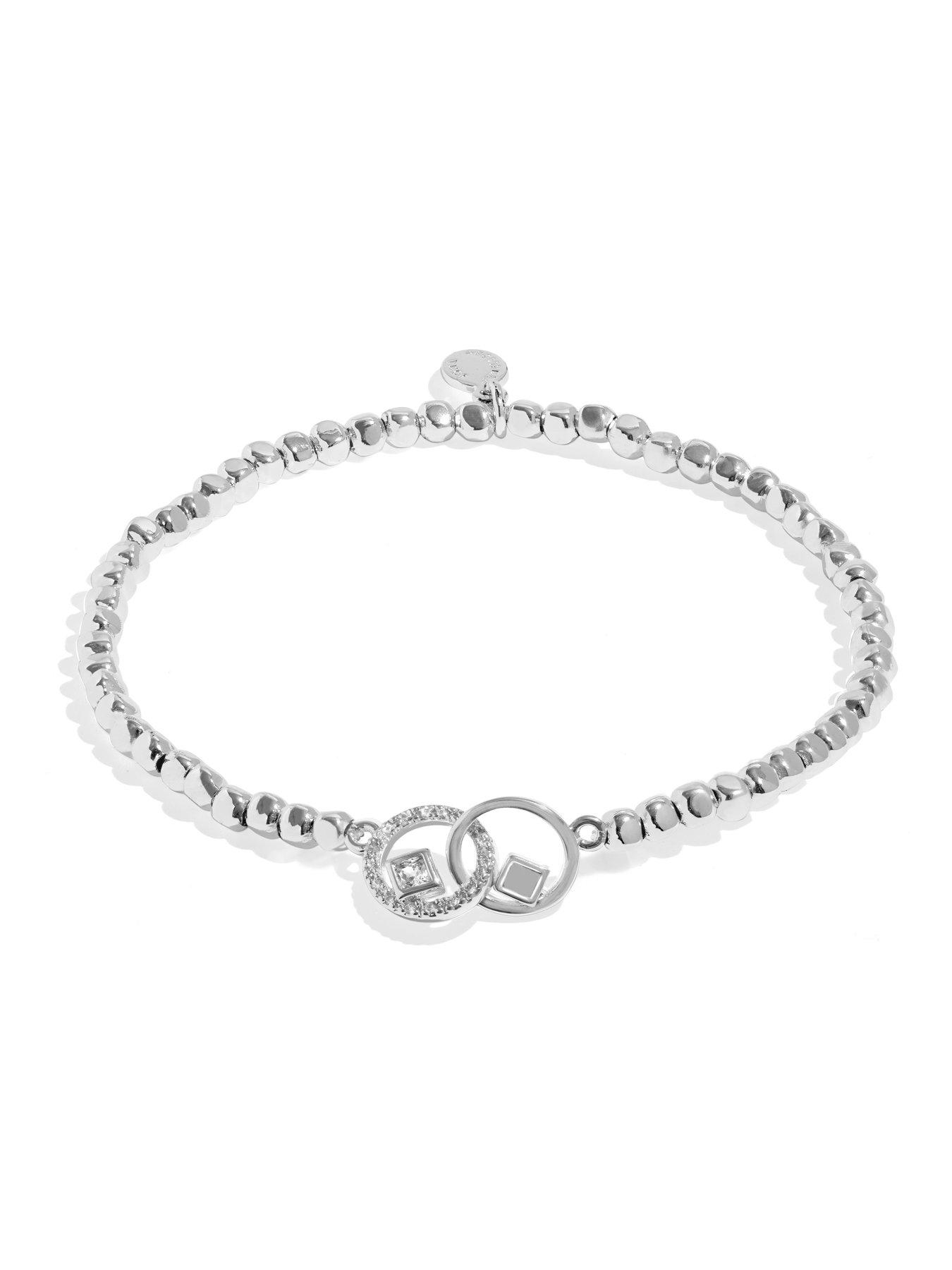 Image 3 of 5 of Joma Jewellery Forever Yours Wishing You A Sparkling Birthday Bracelet - Silver-plated