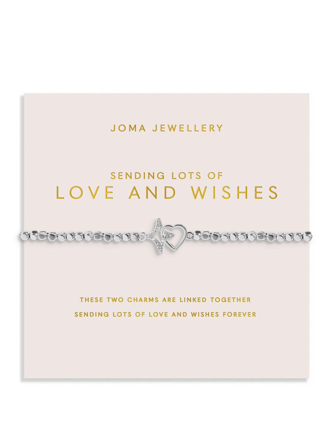 Image 1 of 4 of Joma Jewellery Forever Yours Sending Lots Of Love And Wishes Bracelet - Silver-plated