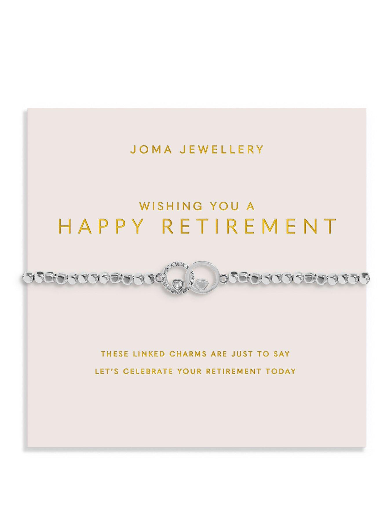 Joma Jewellery Forever Yours Wishing You A Happy Retirement Bracelet - Silver-plated