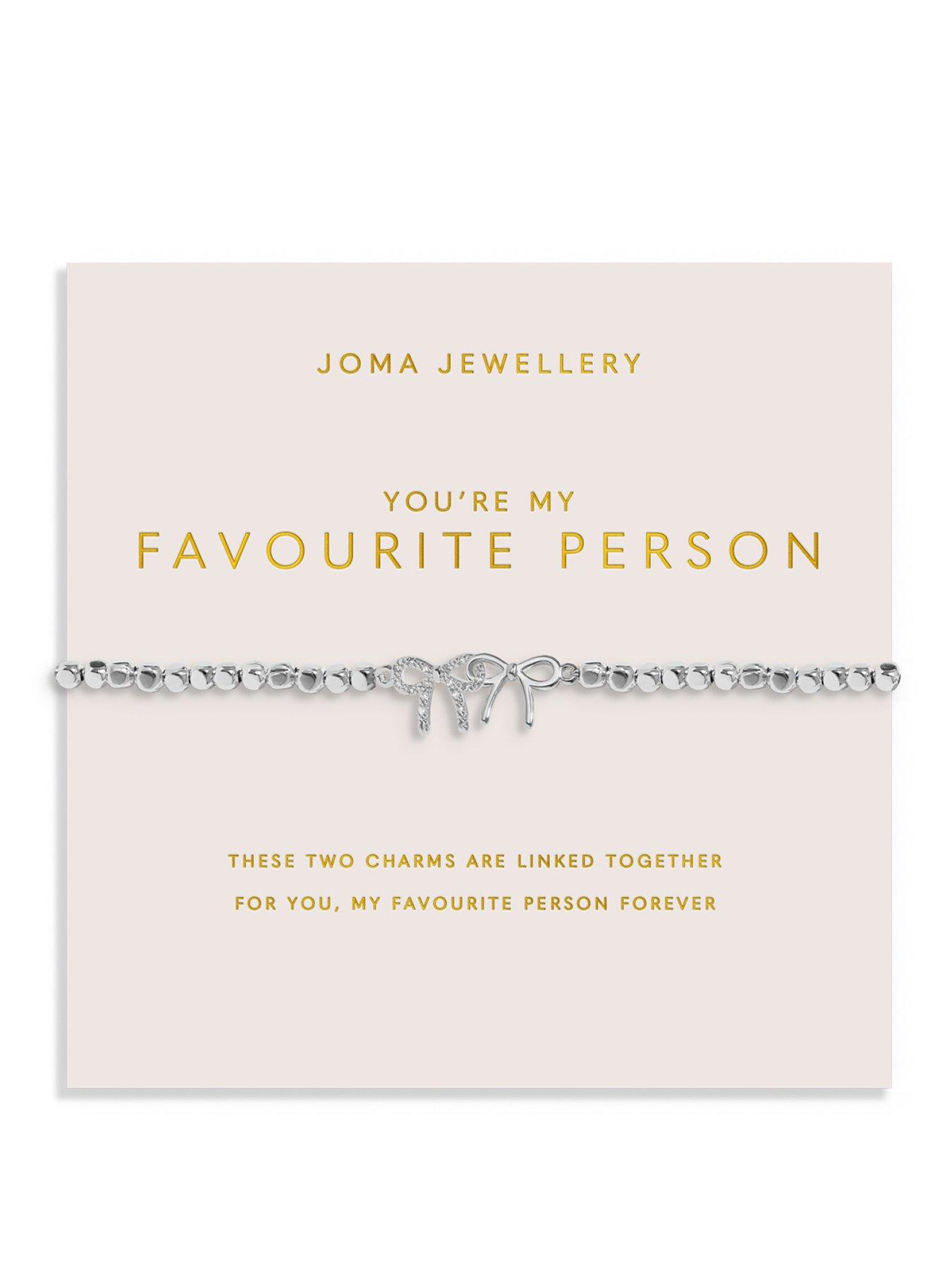 Joma Jewellery Forever Yours Youre My Favourite Person Bracelet - Silver-plated