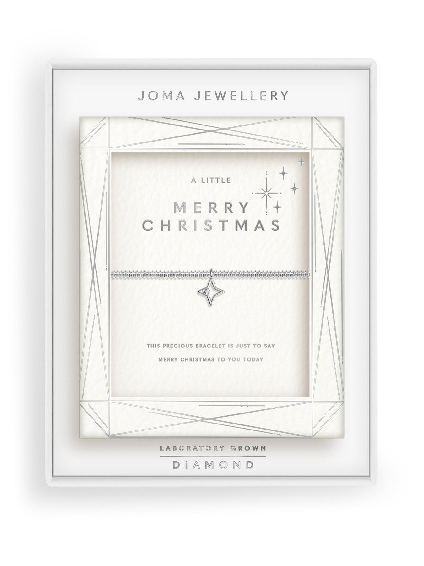 Joma Jewellery Laboratory Grown Diamond A Little Merry Christmas Bracelet - Silver-plated