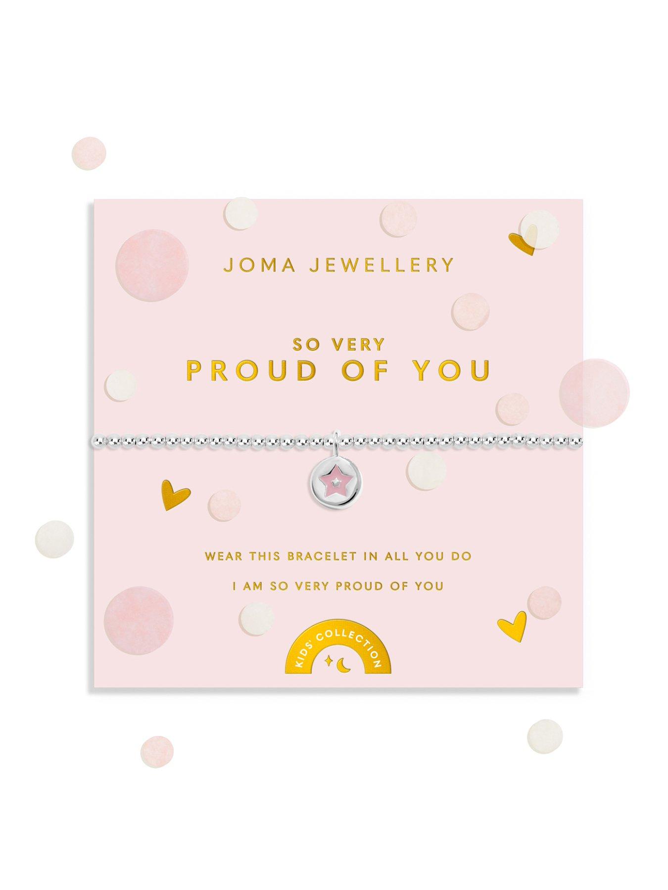 Joma Jewellery Kids Confetti A Little So Very Proud Of You Bracelet - Silver-plated