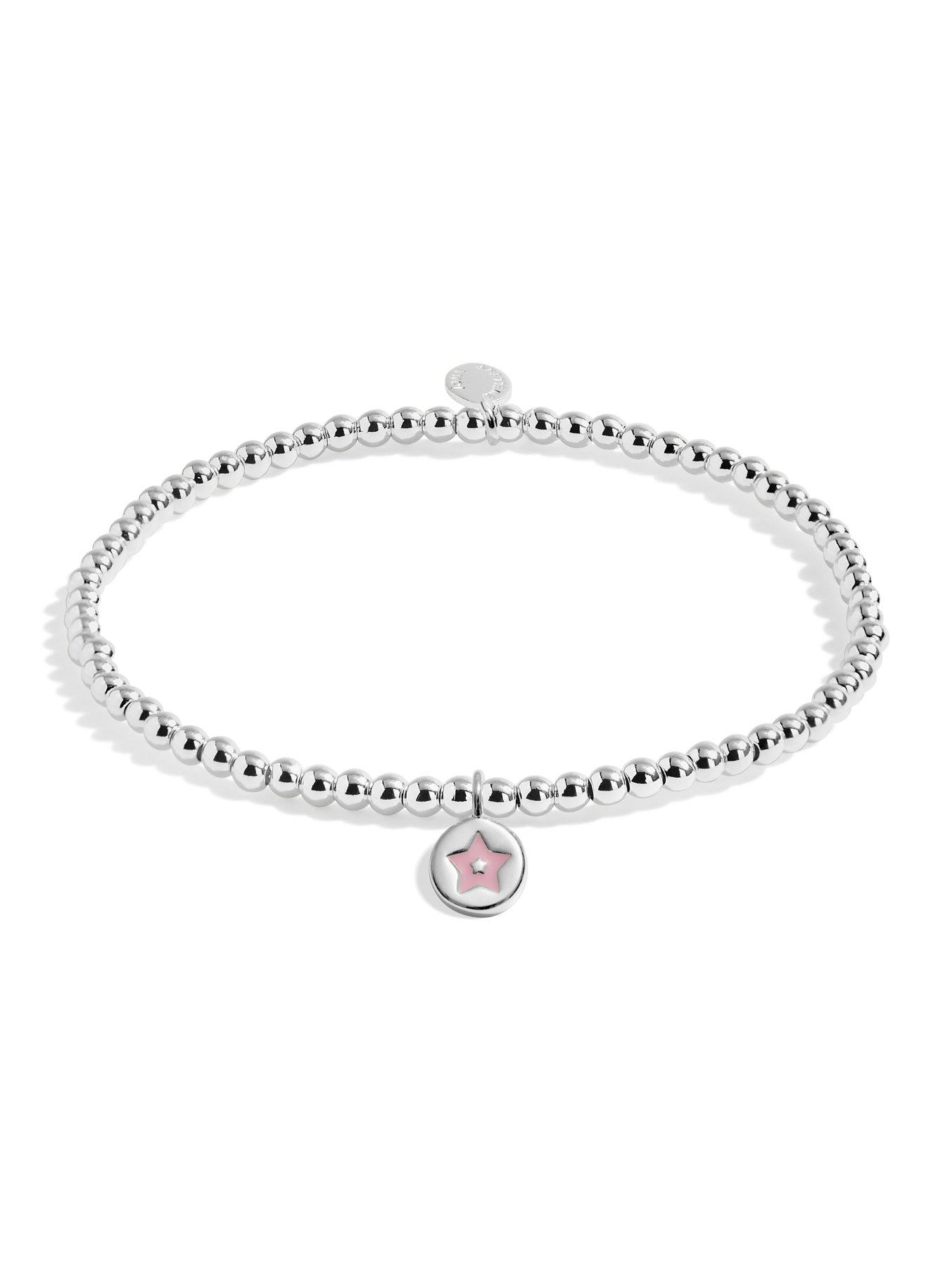 Image 2 of 4 of Joma Jewellery Kids Confetti A Little So Very Proud Of You Bracelet - Silver-plated