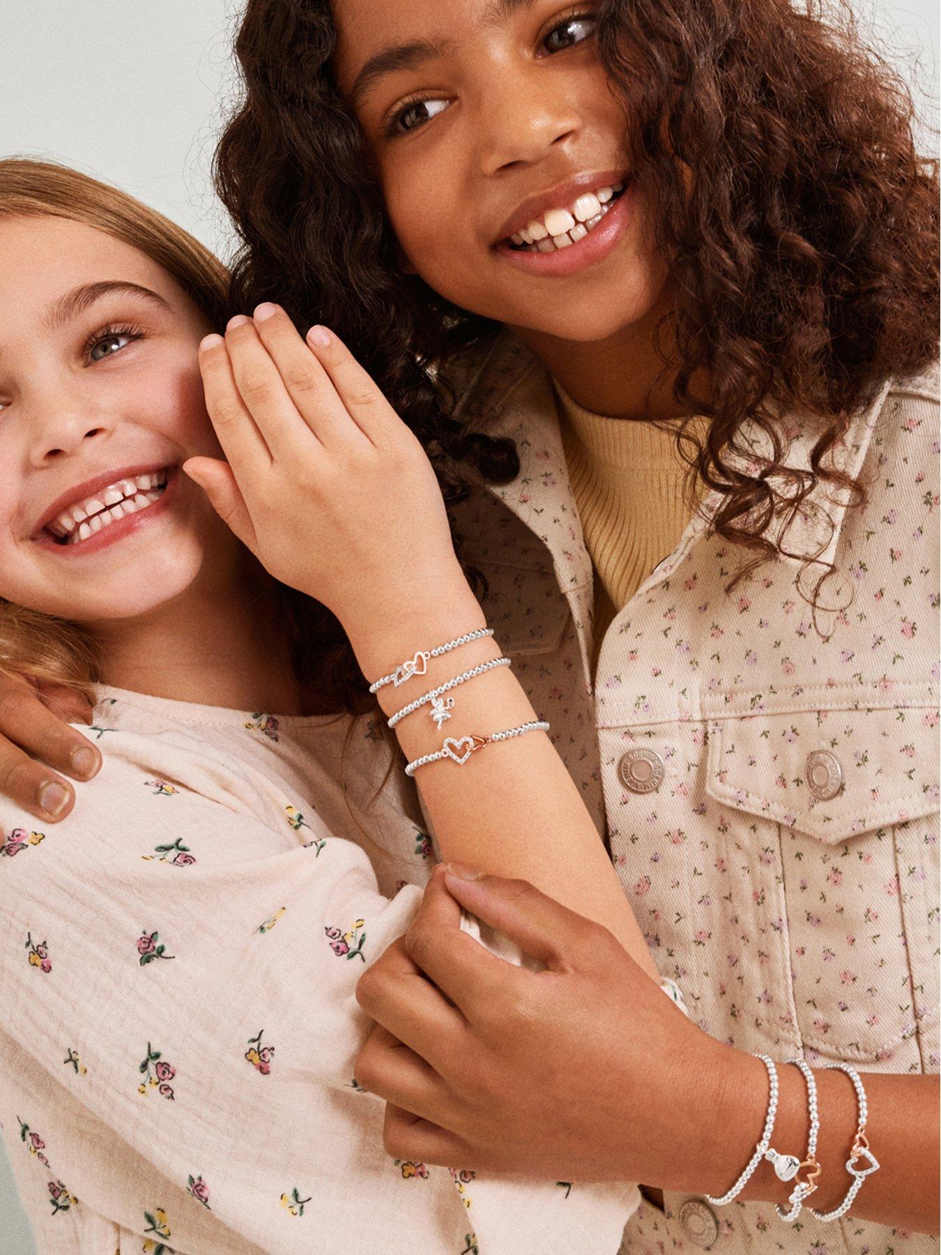 Image 2 of 5 of Joma Jewellery Kids A Little Love You Daughter Bracelet - Silver &amp; Rose Gold plated