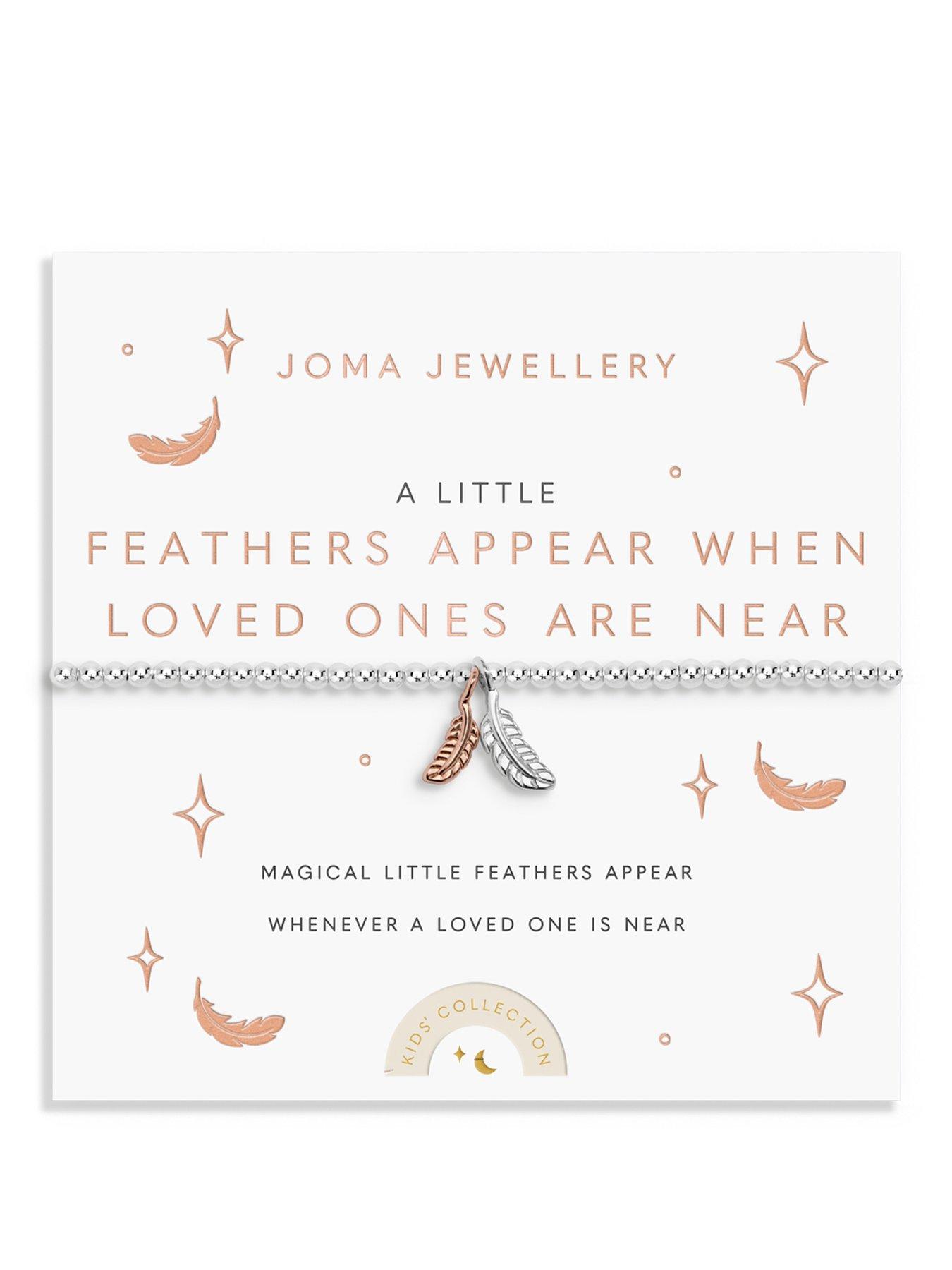 Image 1 of 4 of Joma Jewellery Kids A Little Feathers Appear When Loved Ones Are Near Bracelet - Silver &amp; Rose Gold-plating