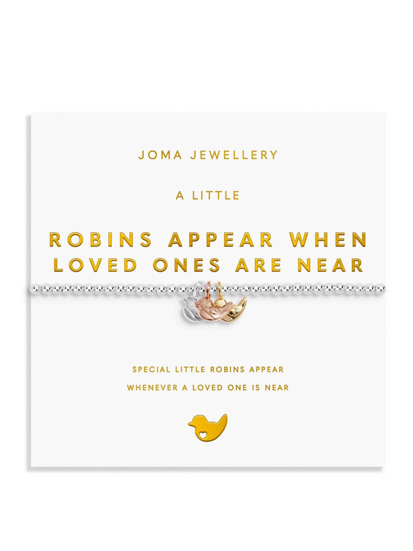 Image 1 of 5 of Joma Jewellery A LITTLE CHARMED MOMENTS 'ROBINS APPEAR WHEN LOVED ONES ARE NEAR' Bracelet