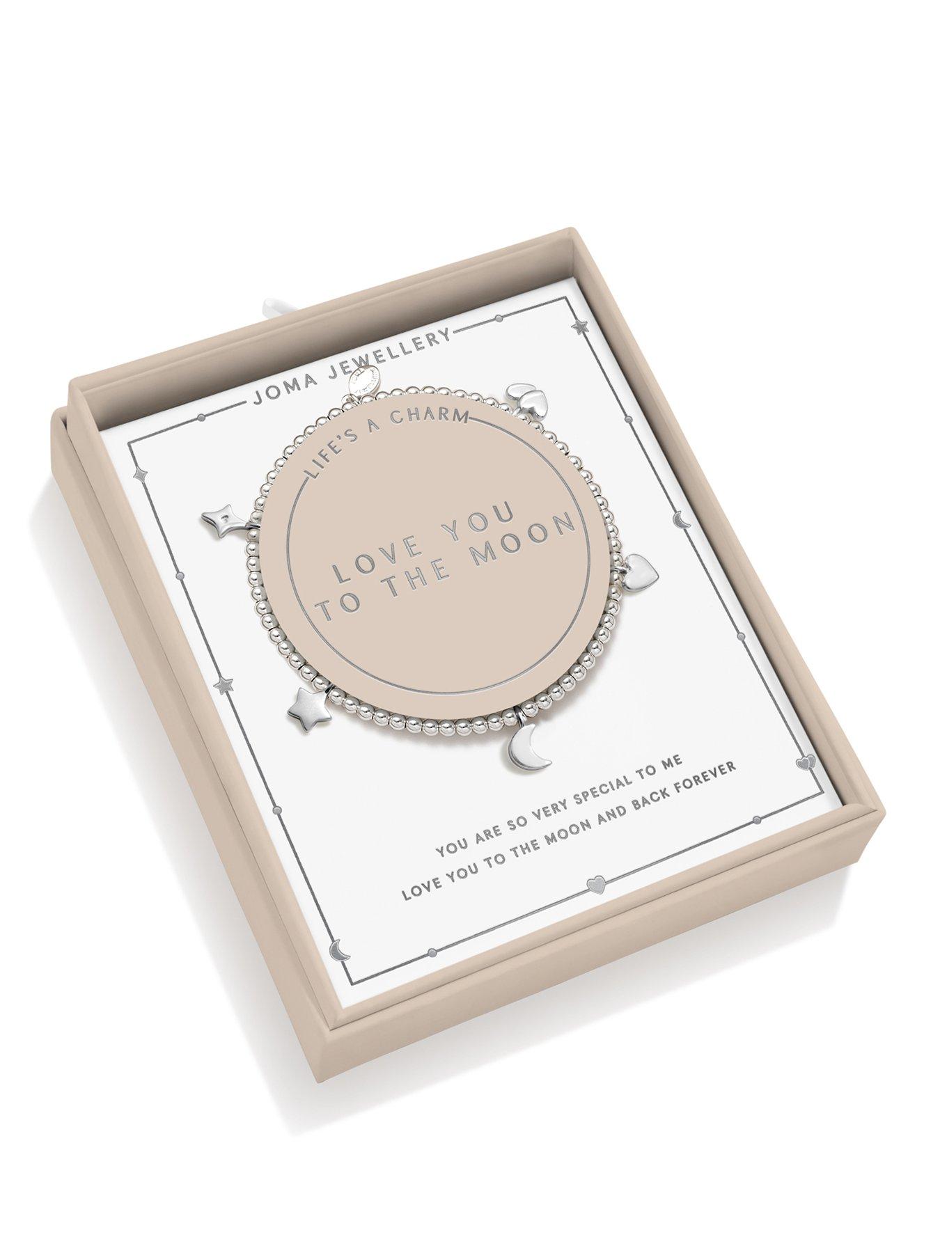 Joma Jewellery Lifes A Charm Love You To The Moon And Back Bracelet - Silver-plated