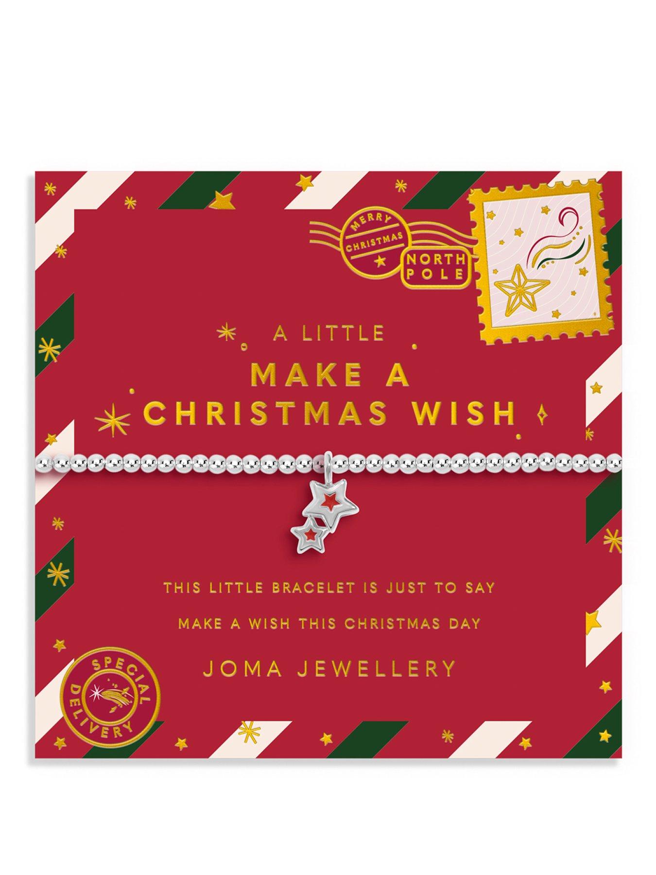 Joma Jewellery KIDS' CHRISTMAS A LITTLE 'MAKE A CHRISTMAS WISH' Bracelet