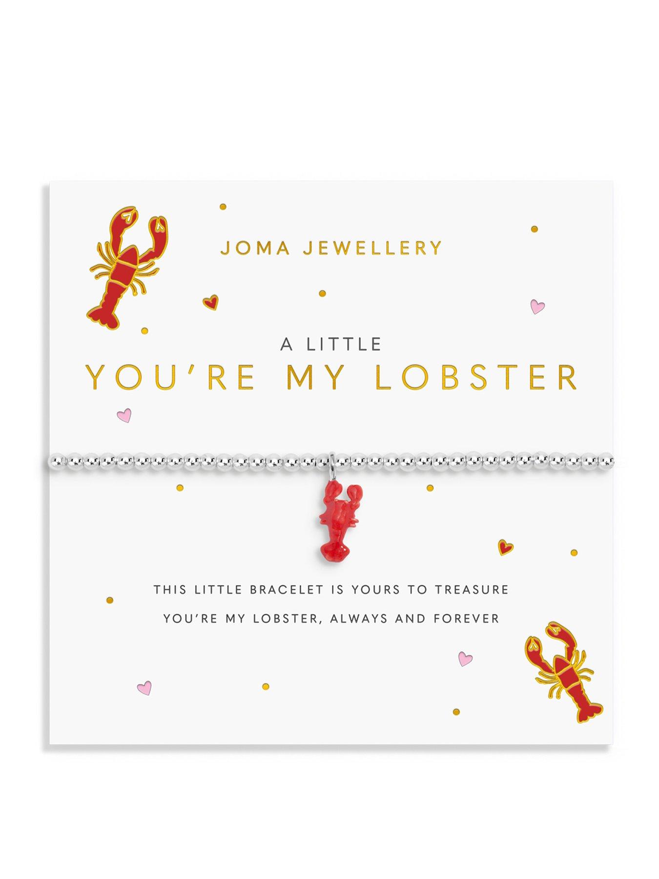 Joma Jewellery A LITTLE VIBES 'YOU'RE MY LOBSTER' Bracelet