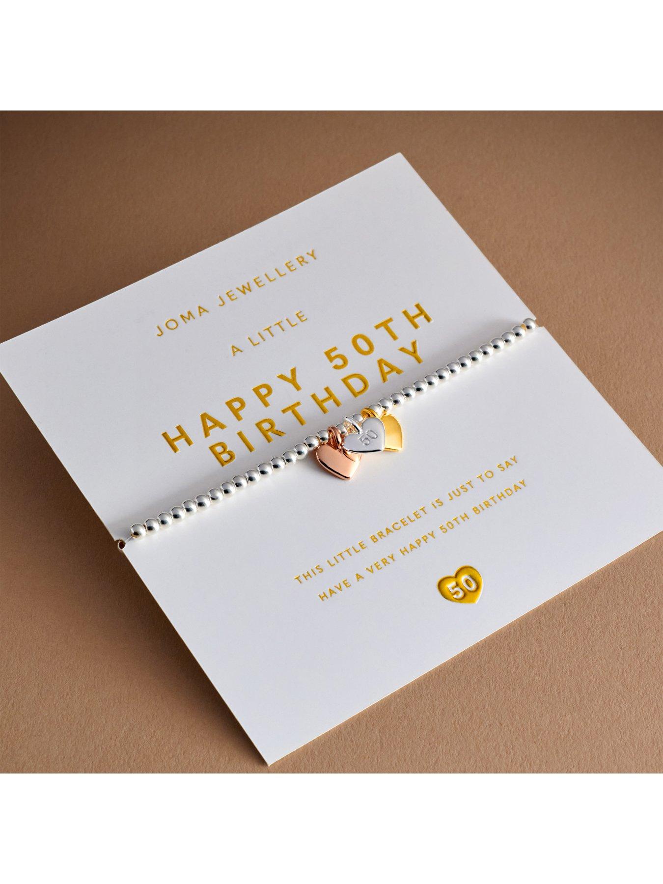 Image 5 of 6 of Joma Jewellery A LITTLE CHARMED MOMENTS 'HAPPY 50TH BIRTHDAY' Bracelet