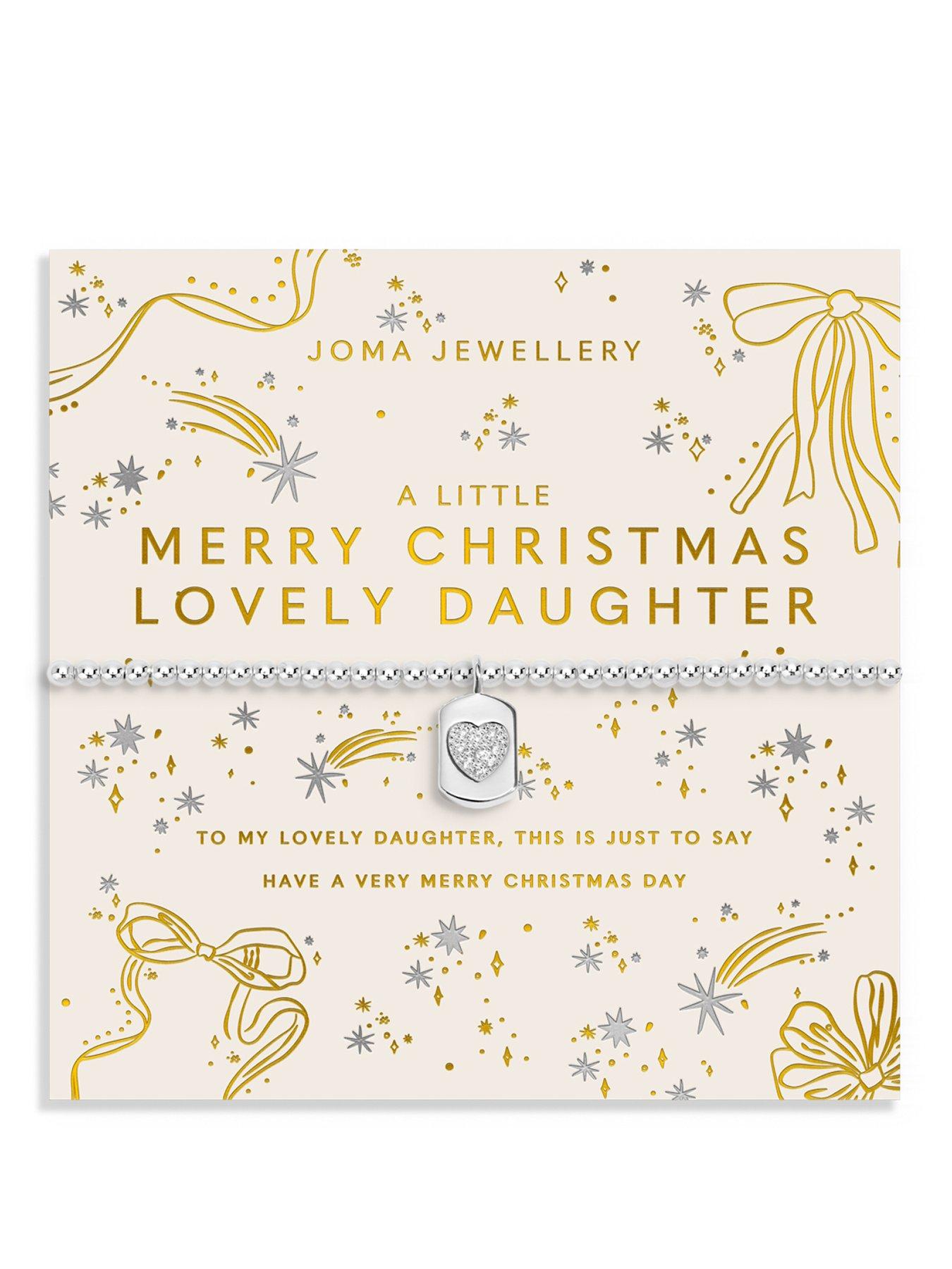 Joma Jewellery CHRISTMAS A LITTLE 'MERRY CHRISTMAS LOVELY DAUGHTER' Bracelet